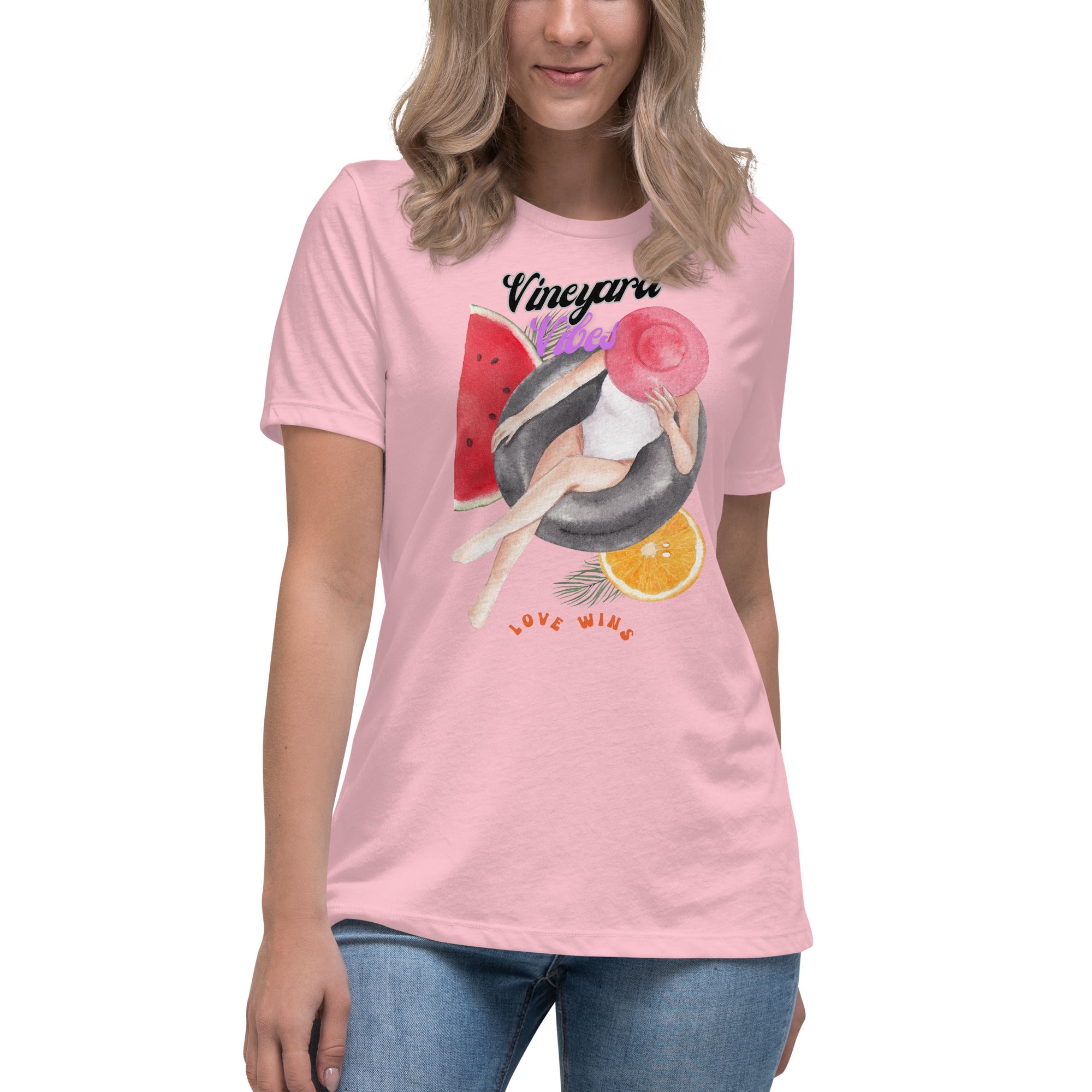 Vineyard Vibes Love Wins Summer Time - Women's Relaxed T-Shirt