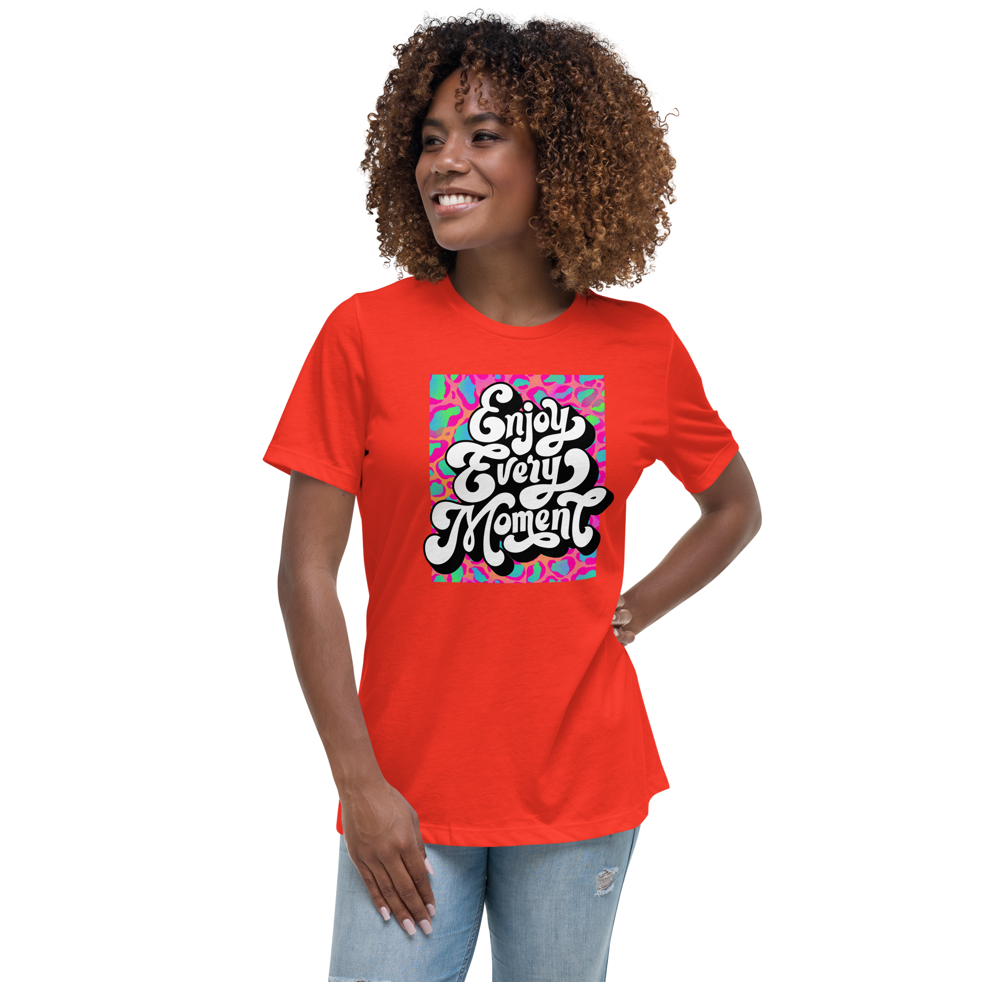 Rich Drip Enjoy Every Moment Stay Groovey - Women's Relaxed T-Shirt