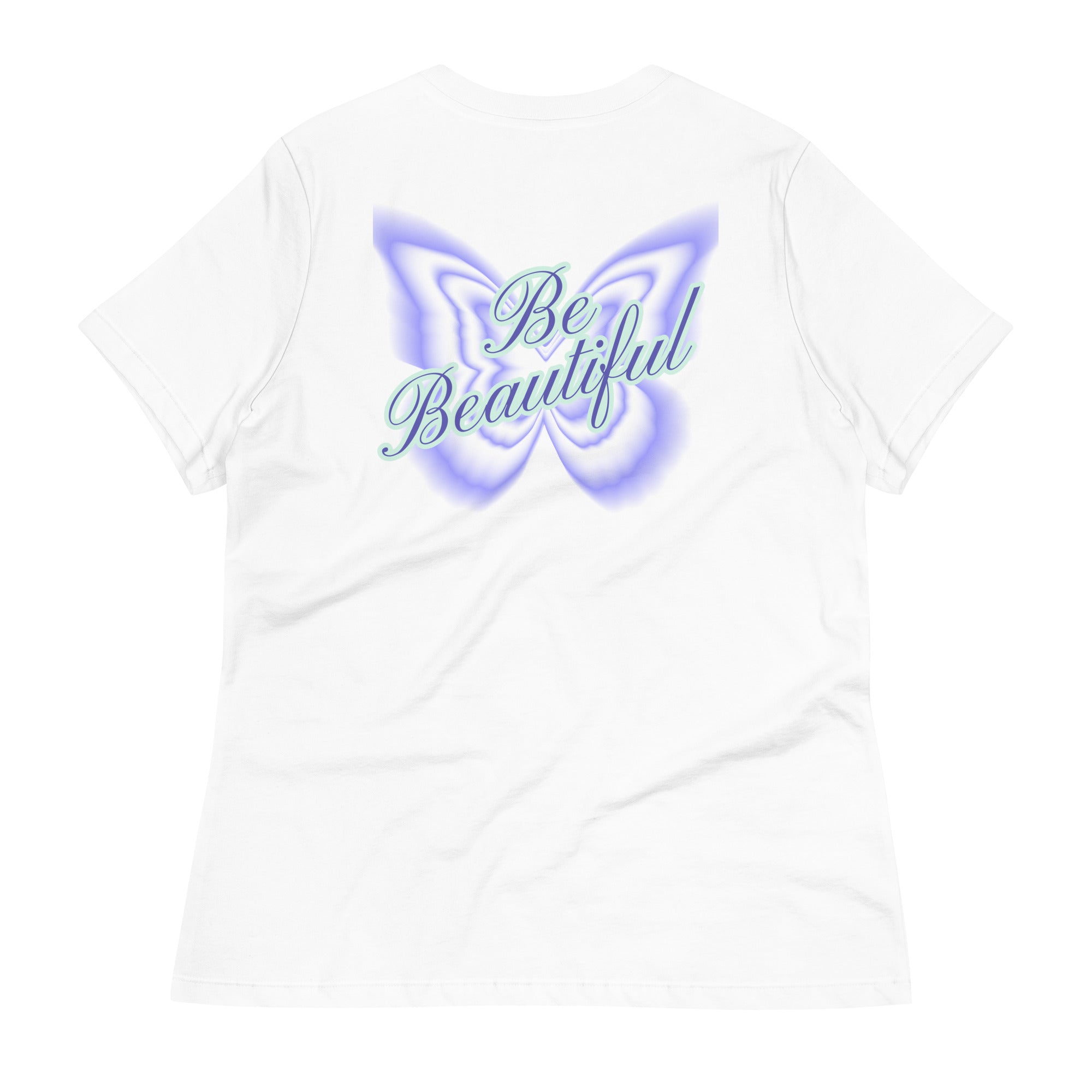 Vineyard Vibes Stay Positive Be Beautiful - Women's Relaxed T-Shirt