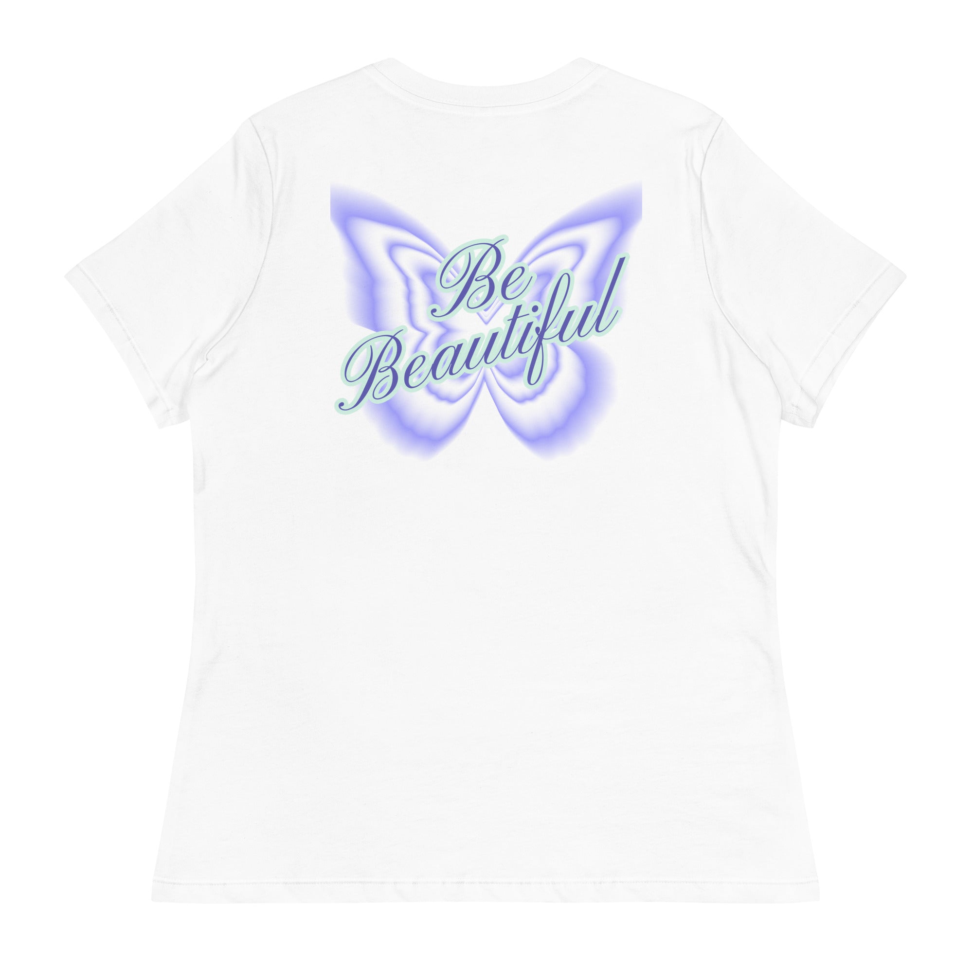 Vineyard Vibes Stay Positive Be Beautiful - Women's Relaxed T-Shirt