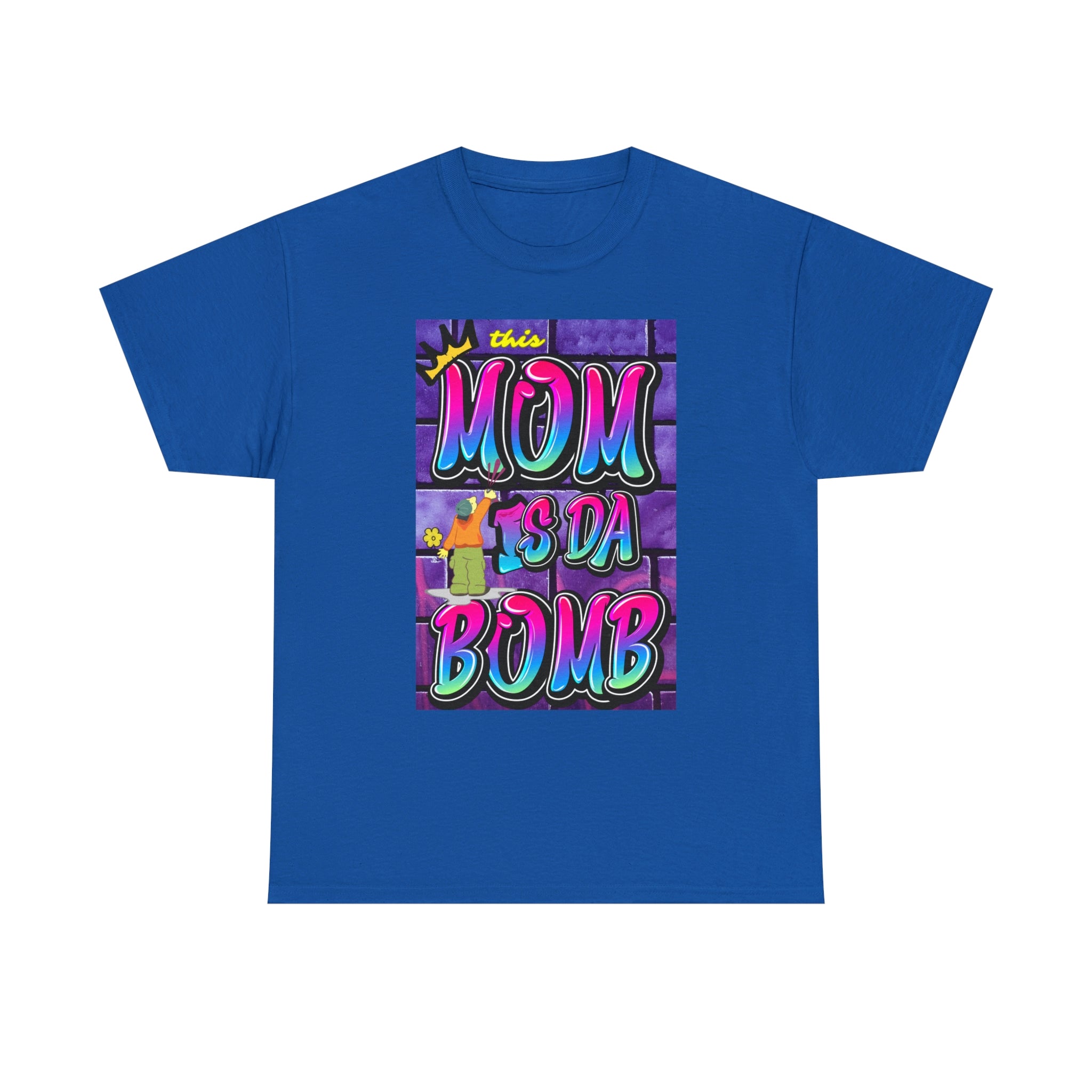 This MOM IS DA DOMB - 90s Retro - Heavy T-Shirt