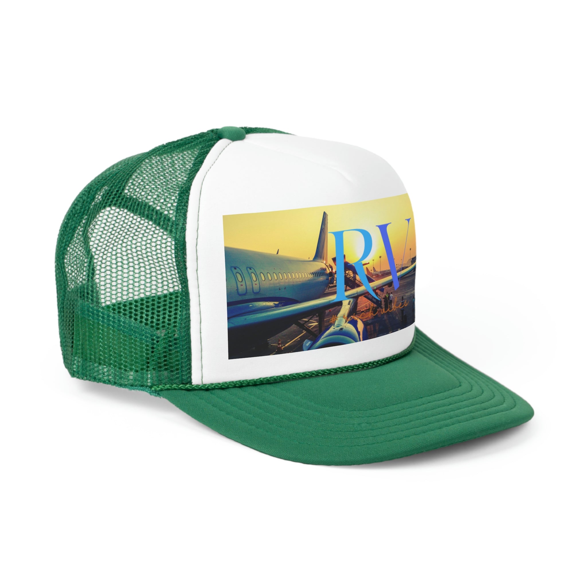Rich Vibes Golden Sunset Plane Arrival - Trucker Hat