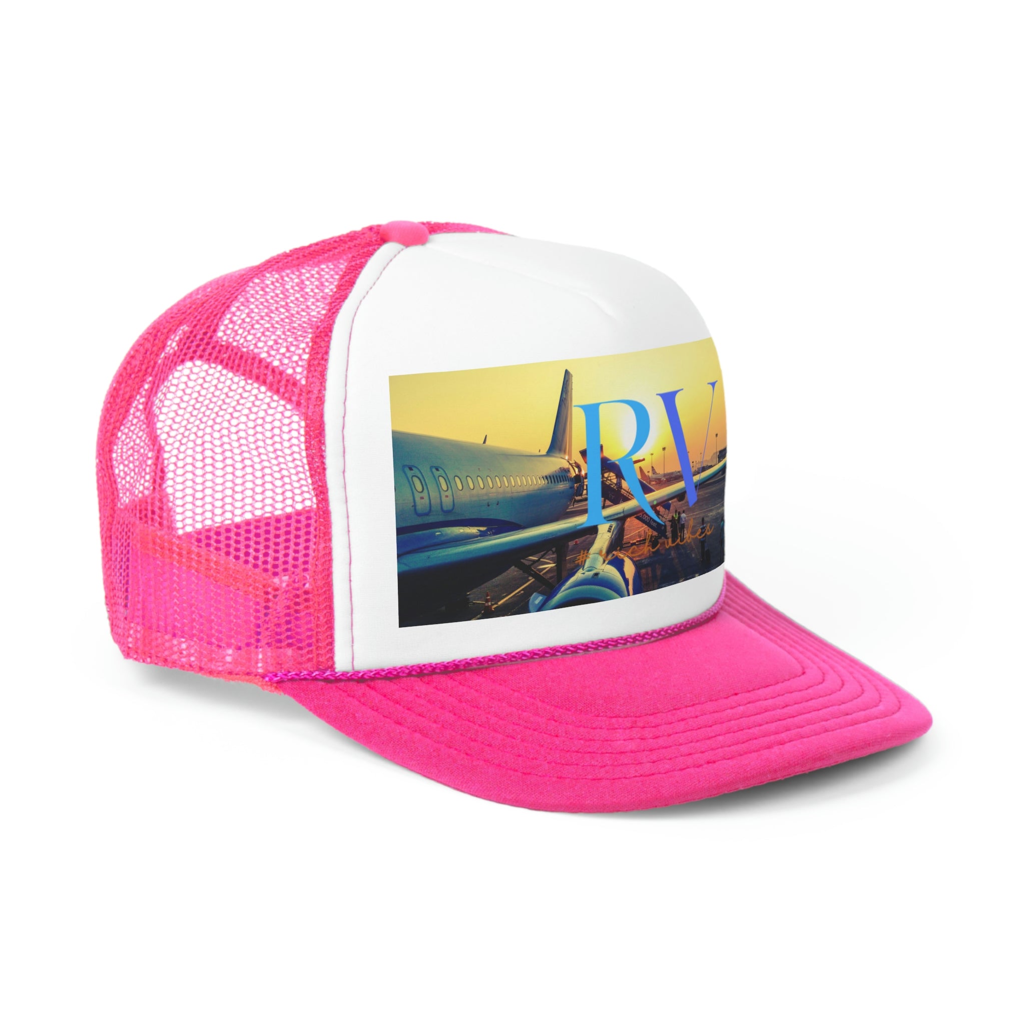 Rich Vibes Golden Sunset Plane Arrival - Trucker Hat