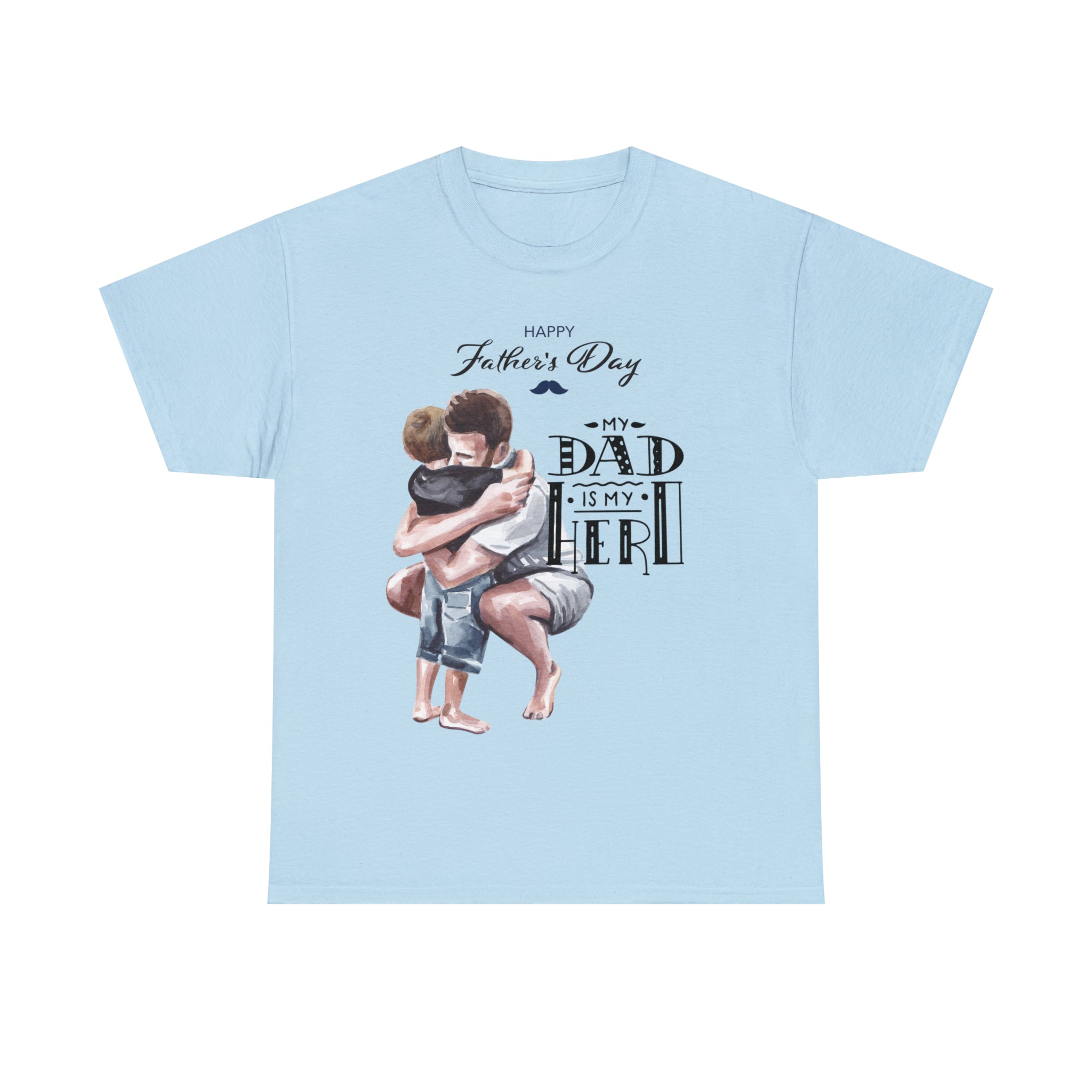 RV My Dad Is My Hero Authentic Signature Happy Father's Day  - Heavy T-Shirt