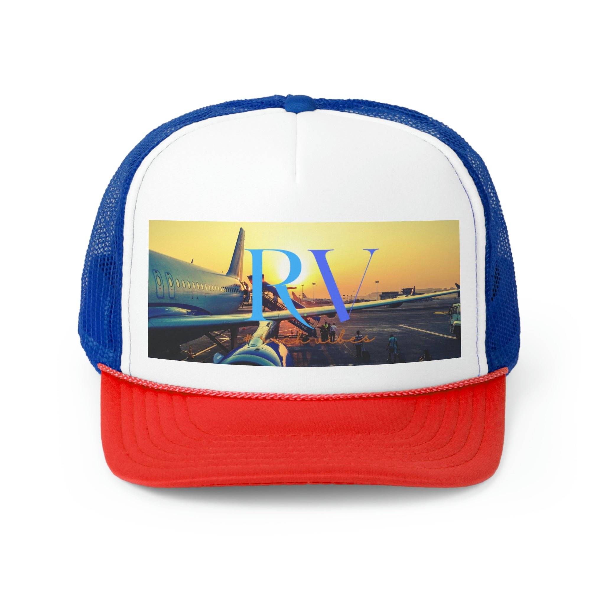 Rich Vibes Golden Sunset Plane Arrival - Trucker Hat