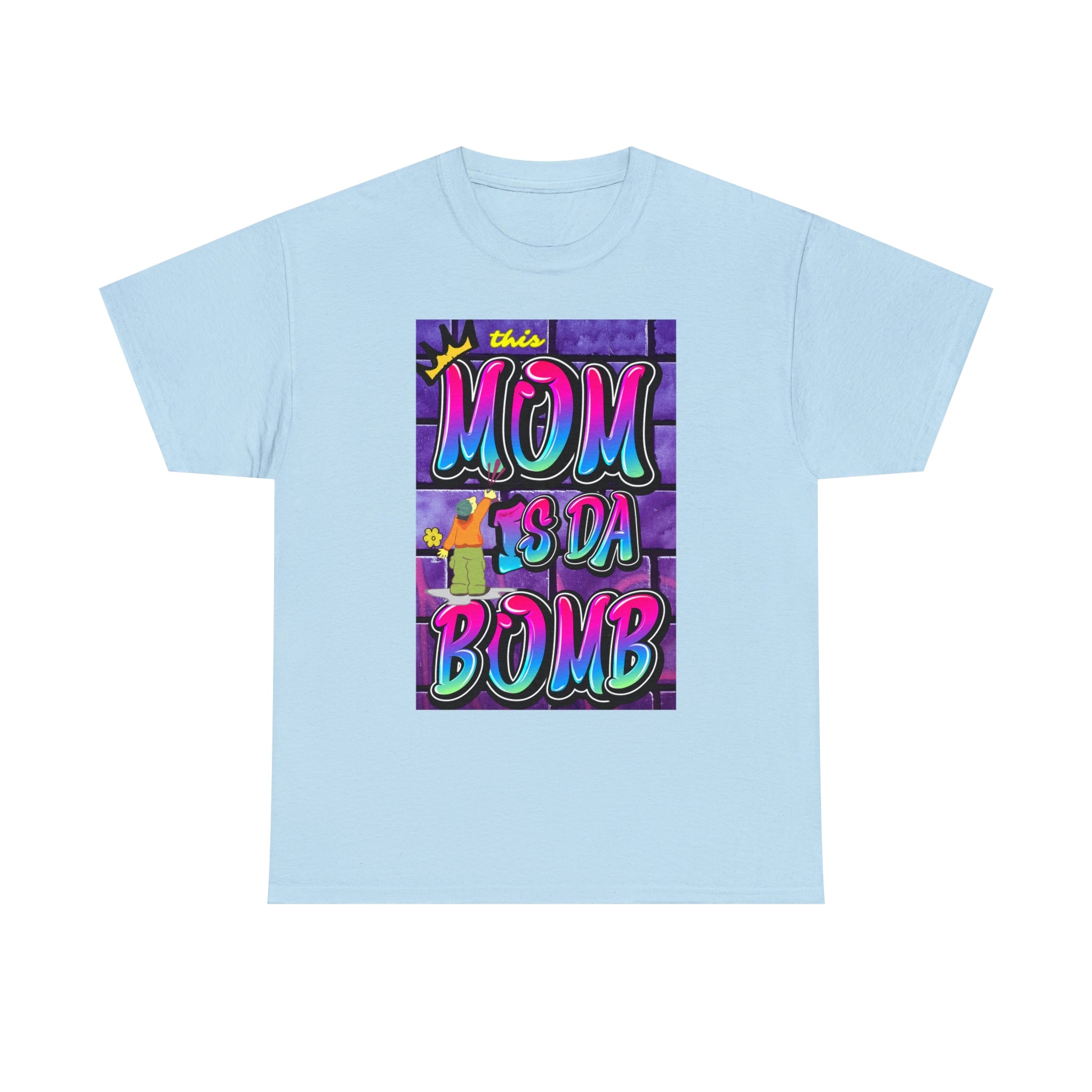 This MOM IS DA DOMB - 90s Retro - Heavy T-Shirt