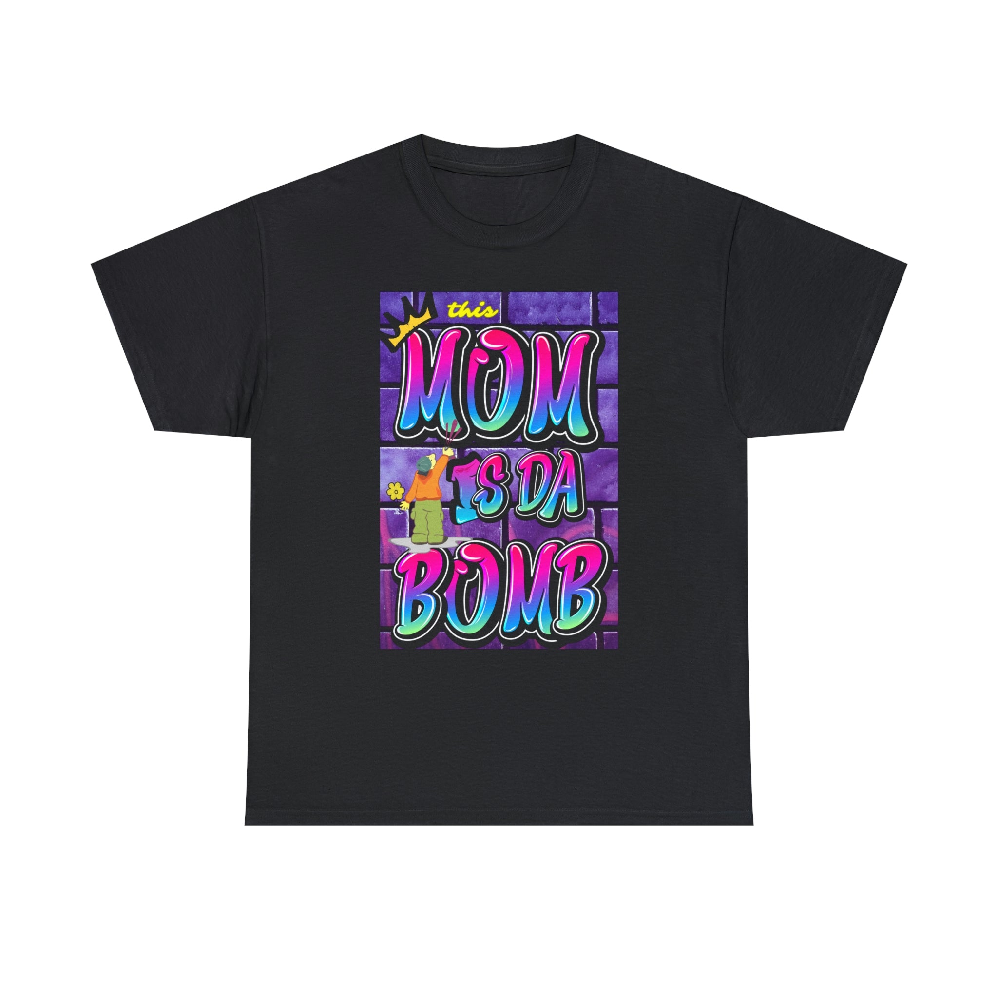 This MOM IS DA DOMB - 90s Retro - Heavy T-Shirt