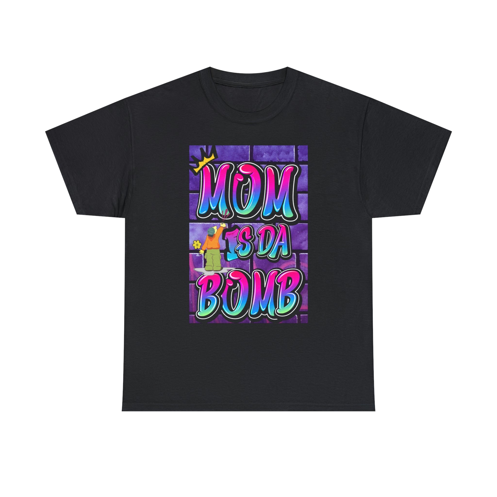 MOM IS DA DOMB - 90s Retro - Heavy T-Shirt