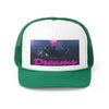 Rich Vibes Big Purple Dreams Wide Miami Black - Trucker Hat