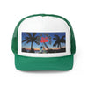 Rich Vibes Logo Sunset in Okinawa Beach - Trucker Hat