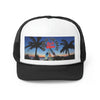 Rich Vibes Logo Sunset in Okinawa Beach - Trucker Hat