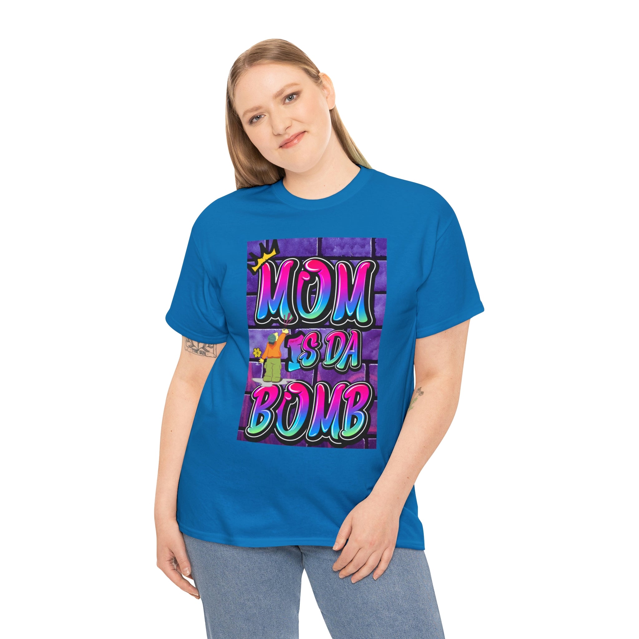 MOM IS DA DOMB - 90s Retro - Heavy T-Shirt