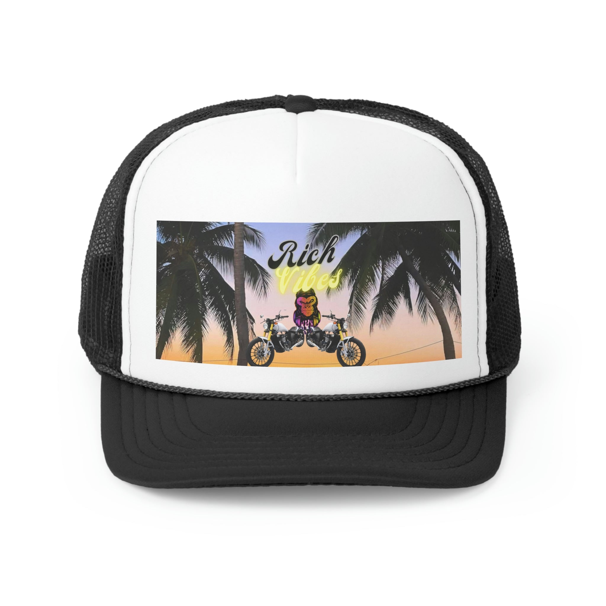 Rich Vibes Bike Life Astro Sunset  - Trucker Hat
