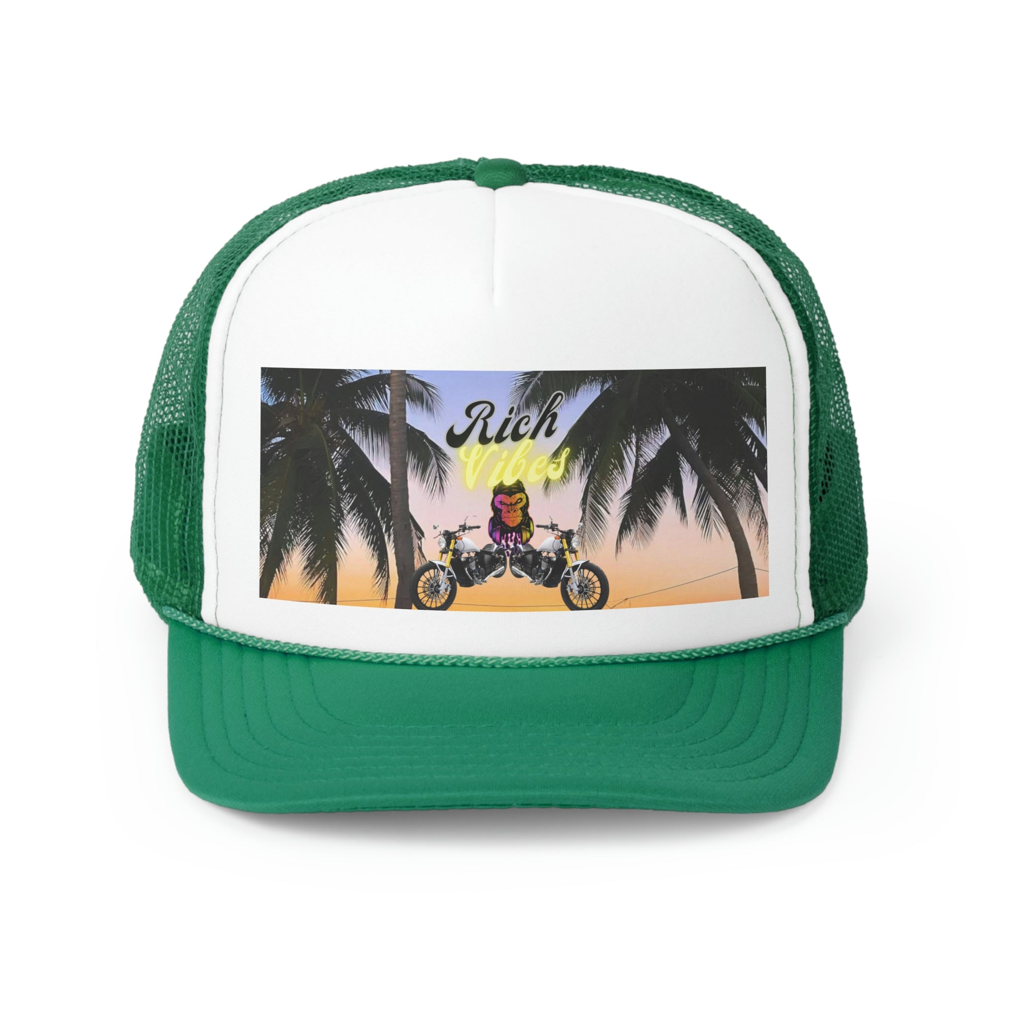 Rich Vibes Bike Life Astro Sunset  - Trucker Hat