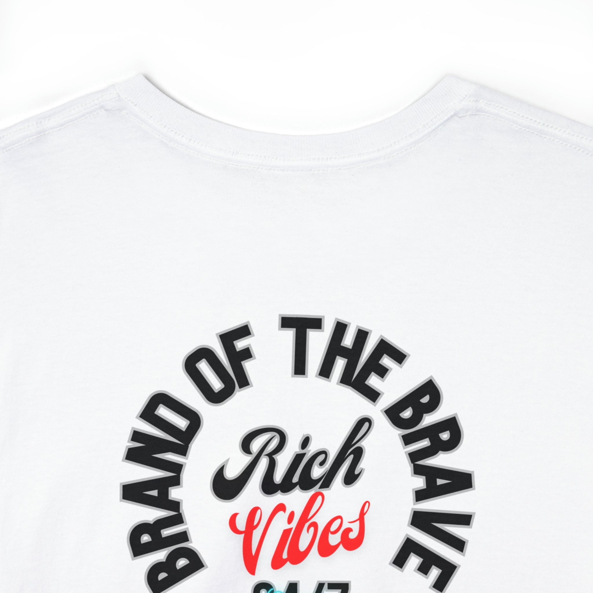 Rich Vibes Brand Of The Brave Motor Sport Miami Sunset- Heavy T-Shirt