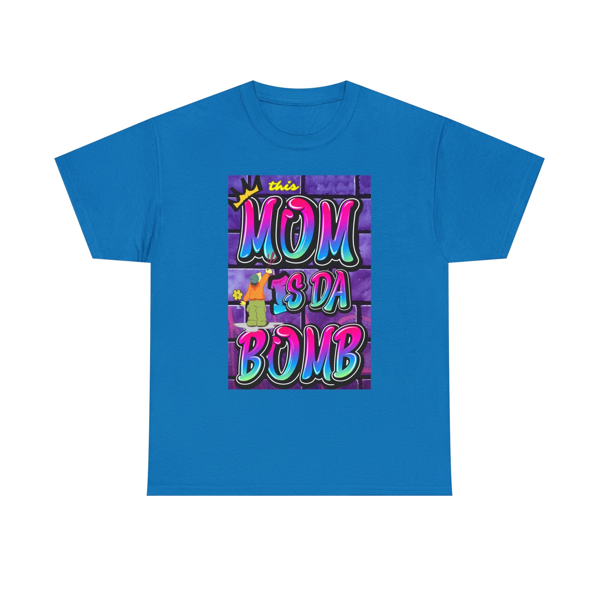 This MOM IS DA DOMB - 90s Retro - Heavy T-Shirt