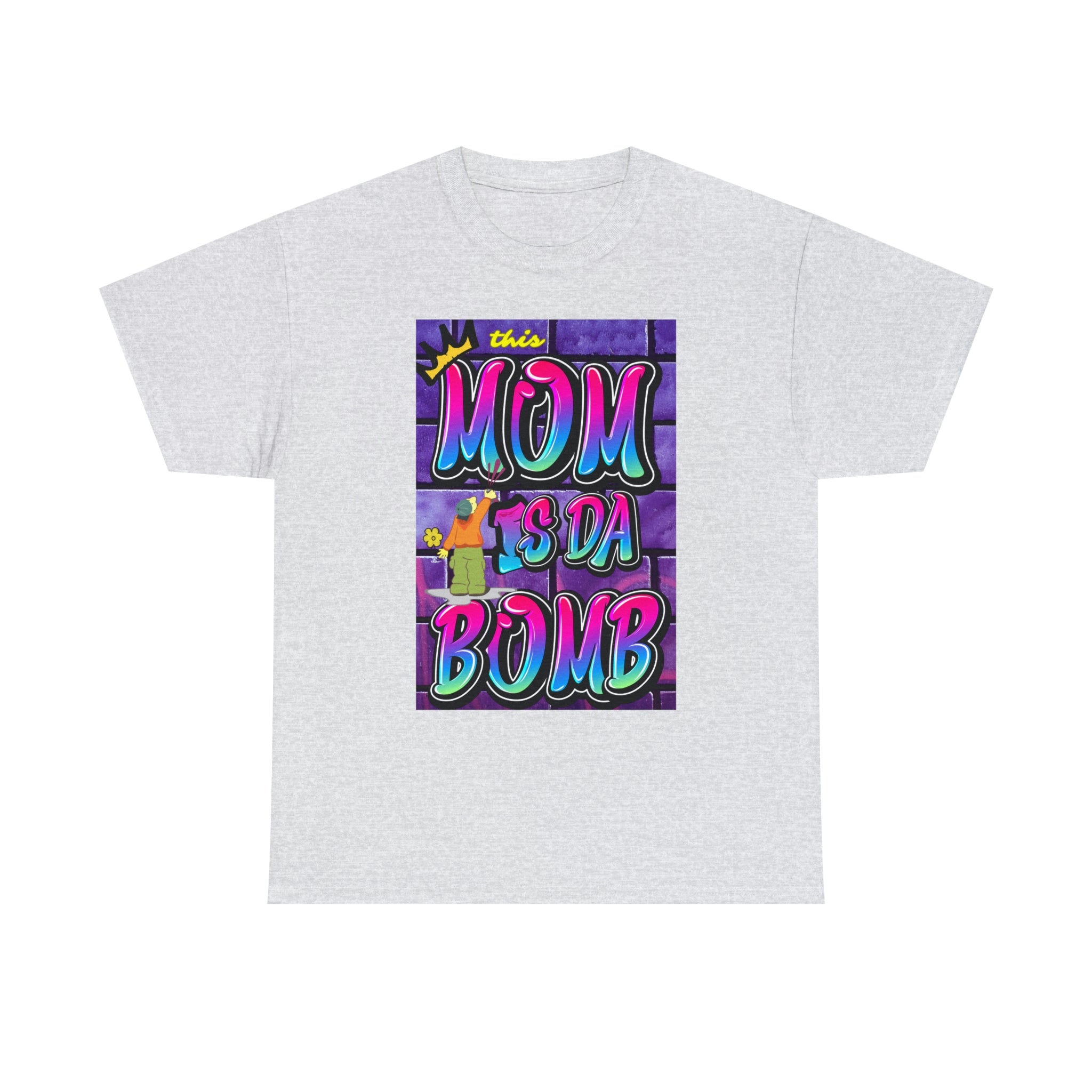 This MOM IS DA DOMB - 90s Retro - Heavy T-Shirt