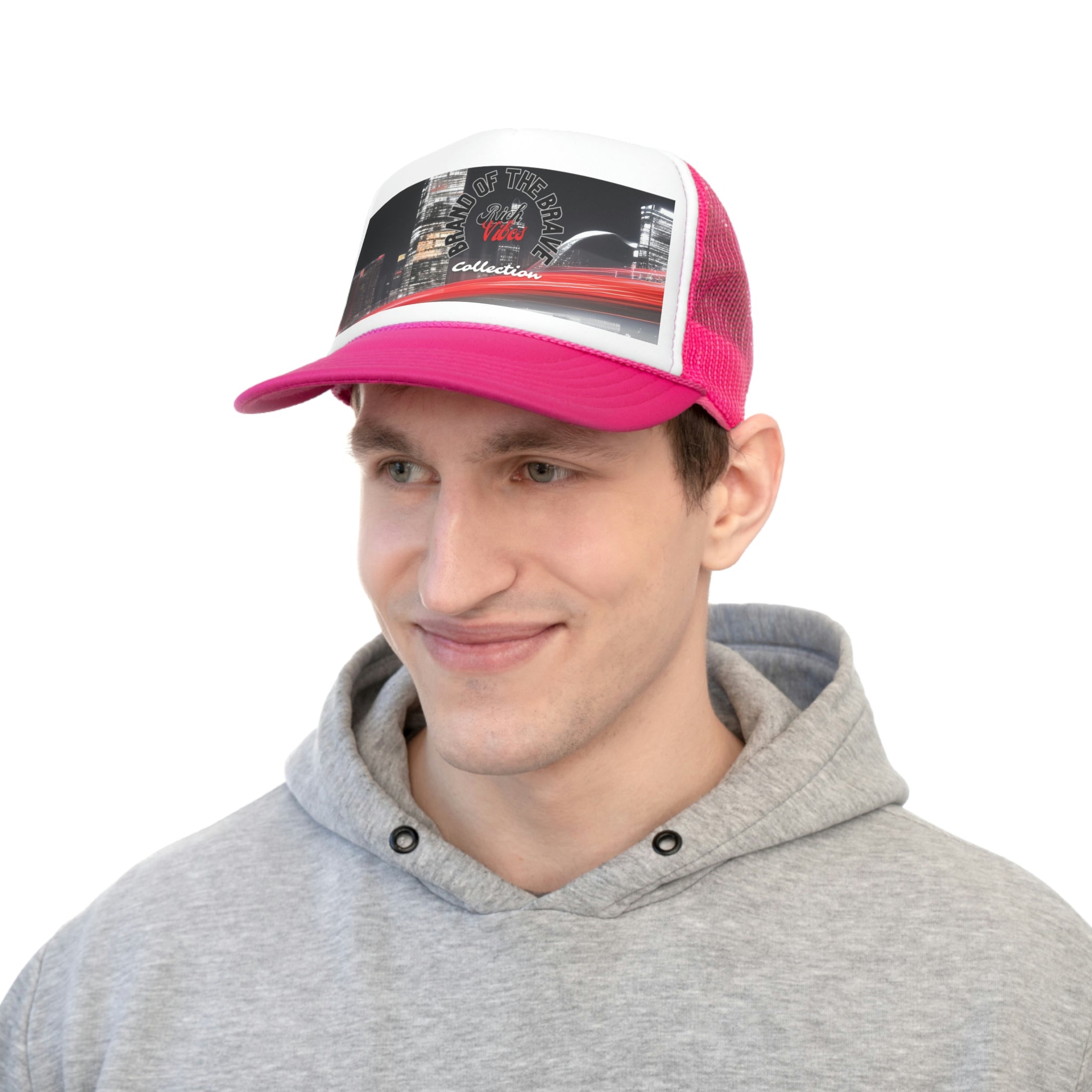 Rich Vibes Brand Of The Brave Motor Sport - Trucker Hat