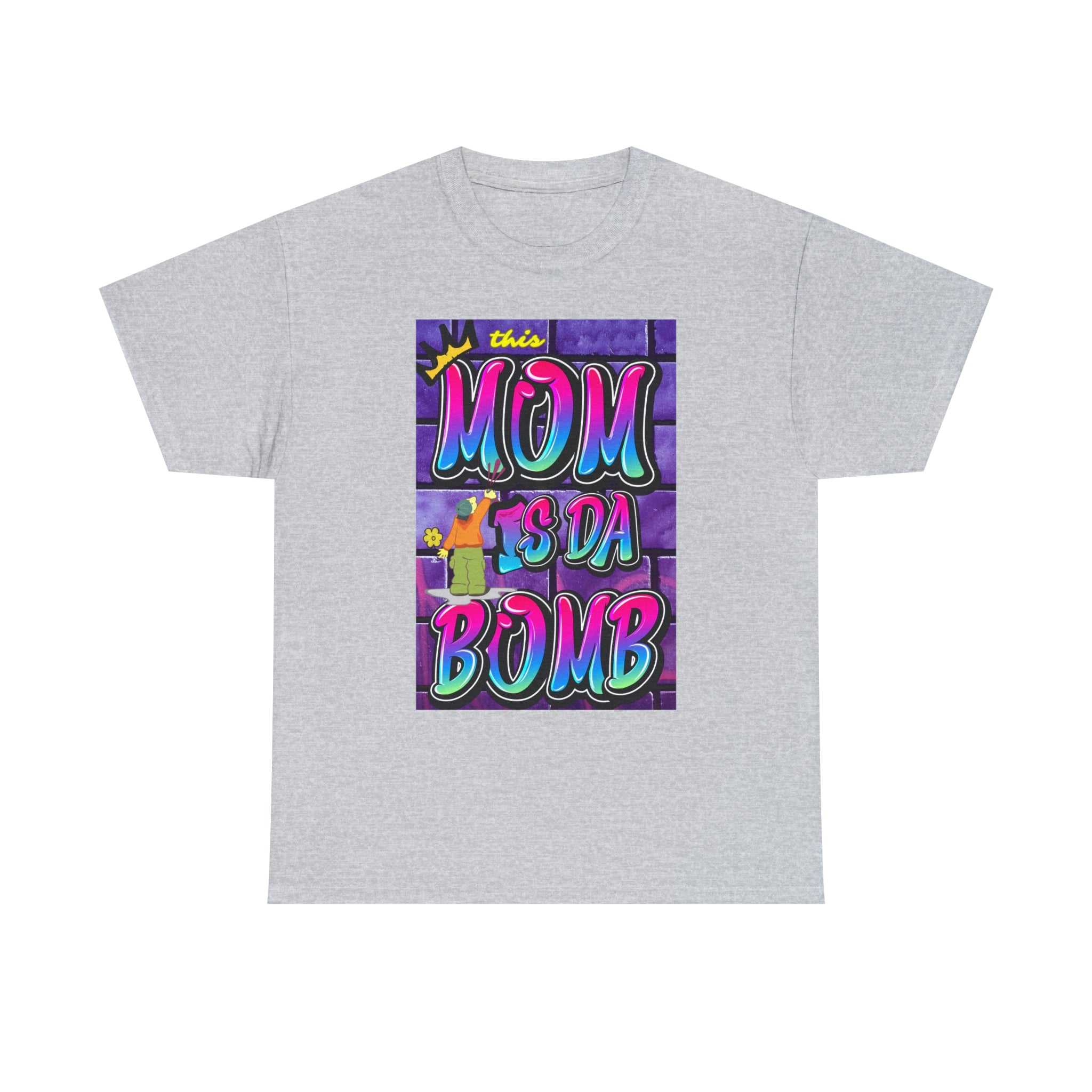 This MOM IS DA DOMB - 90s Retro - Heavy T-Shirt