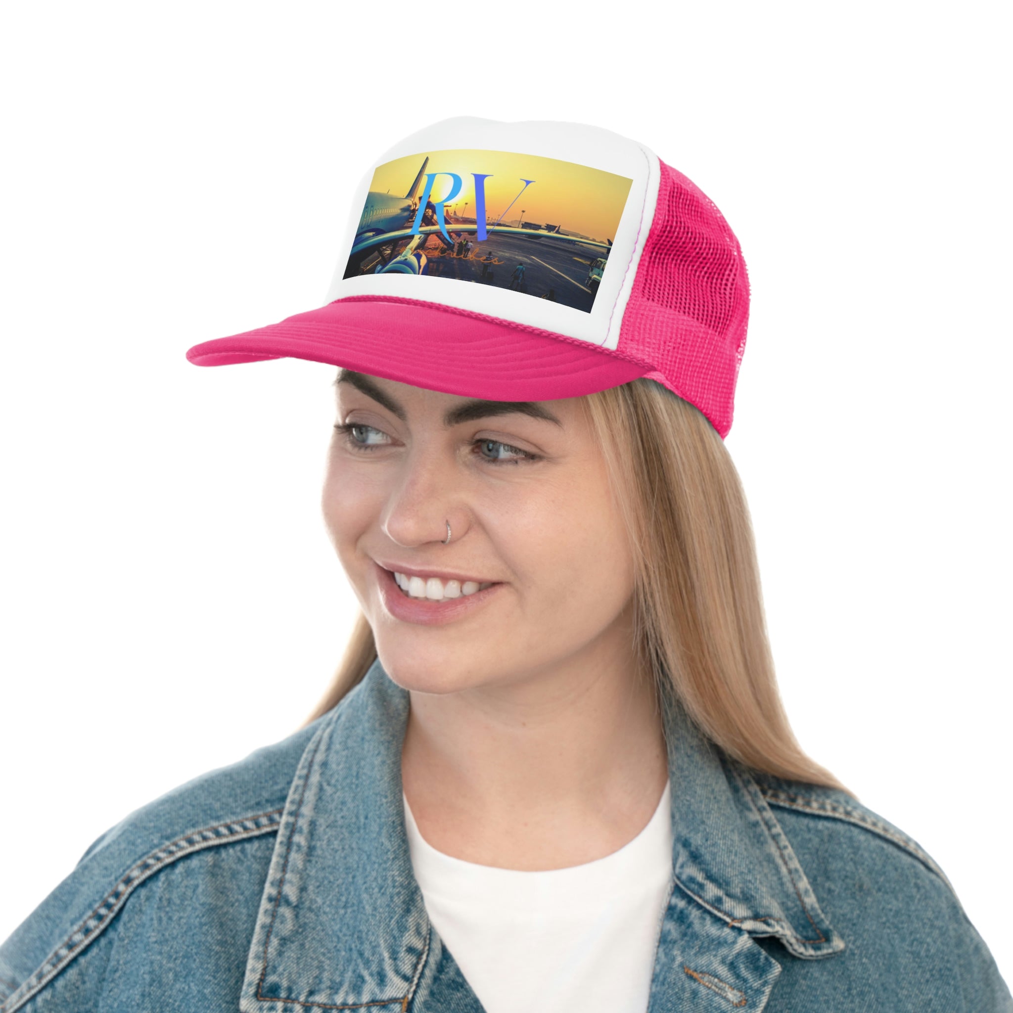 Rich Vibes Golden Sunset Plane Arrival - Trucker Hat