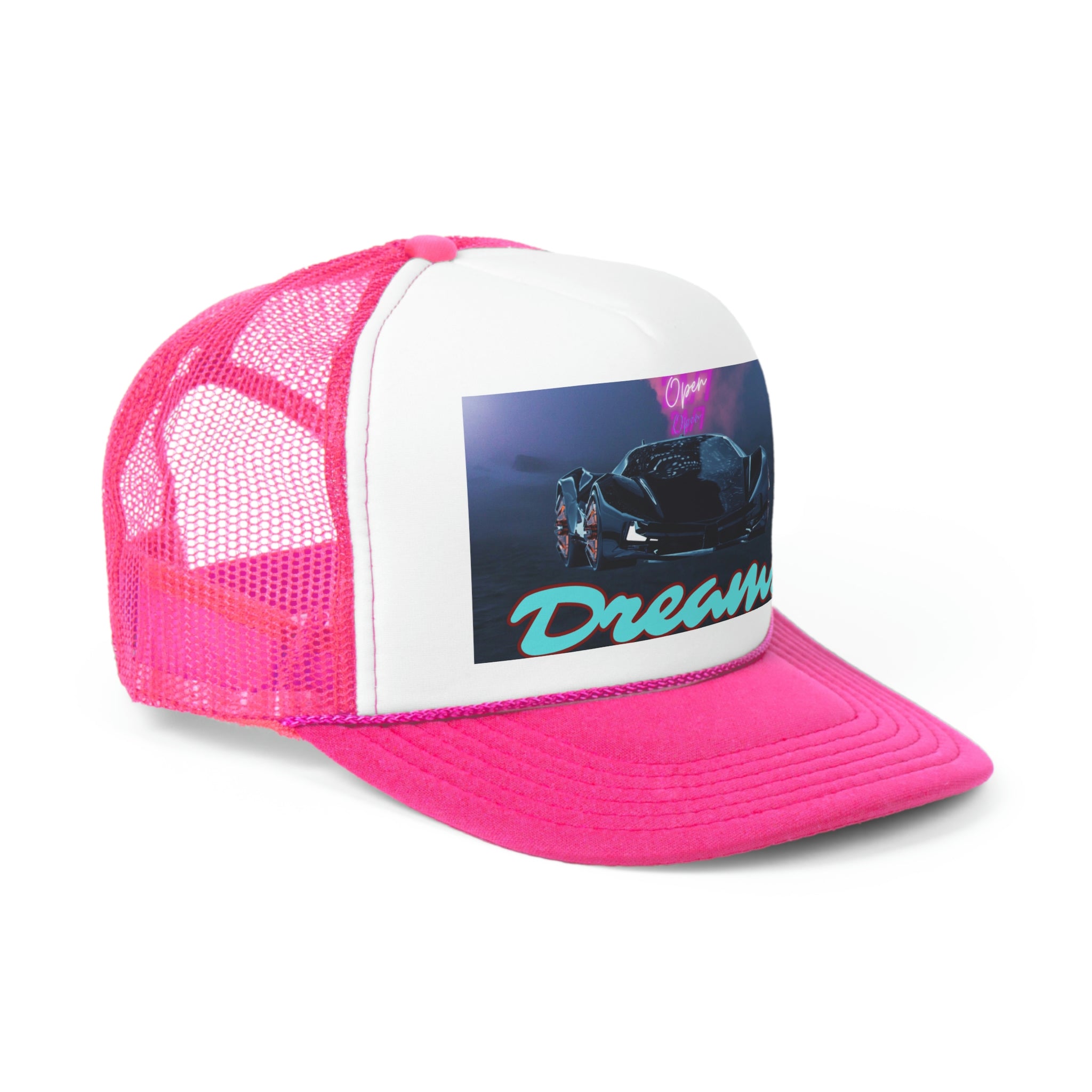 Rich Vibes Big Blue Dreams Wide Miami Black - Trucker Hat