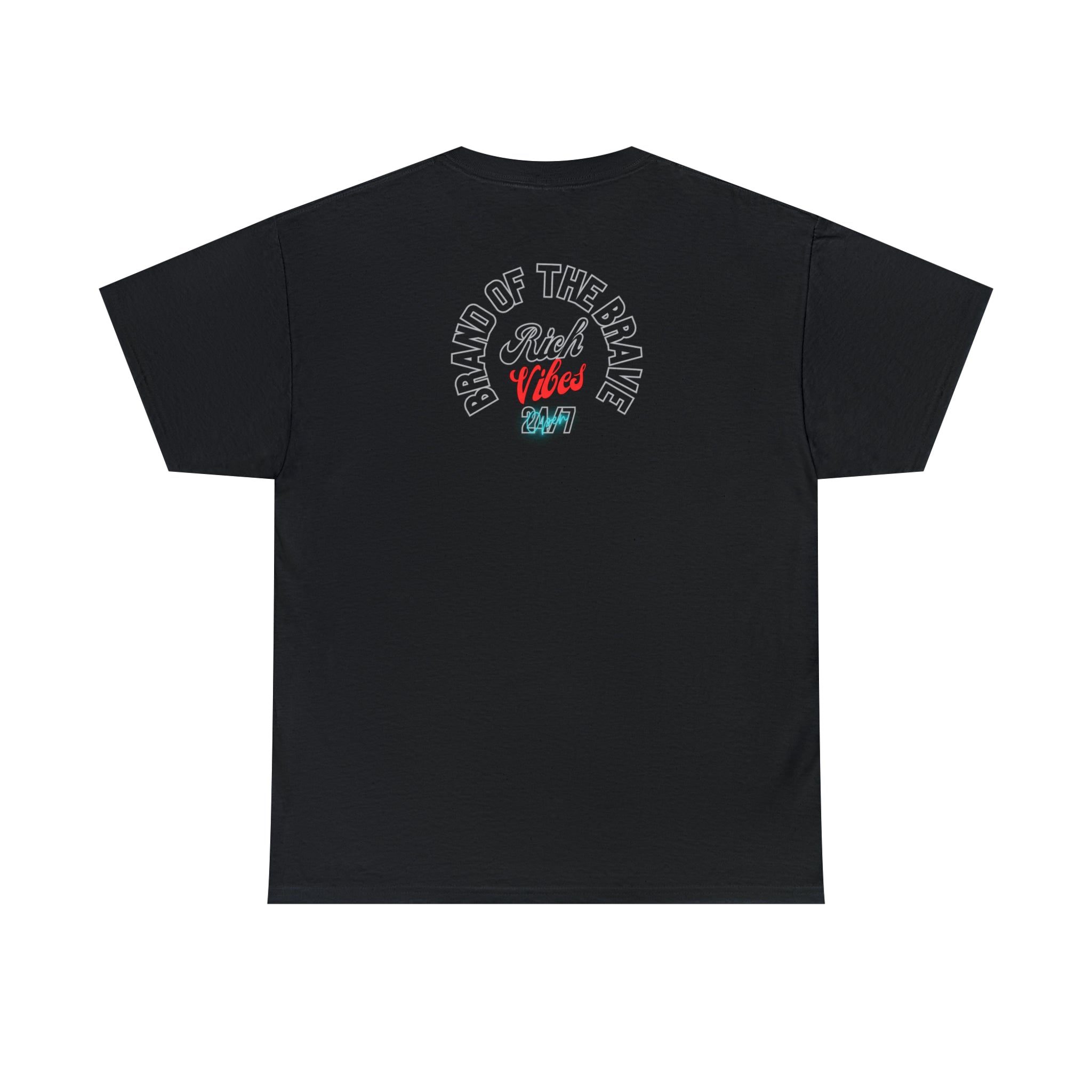 Rich Vibes Brand Of The Brave Motor Sport Miami Sunset- Heavy T-Shirt
