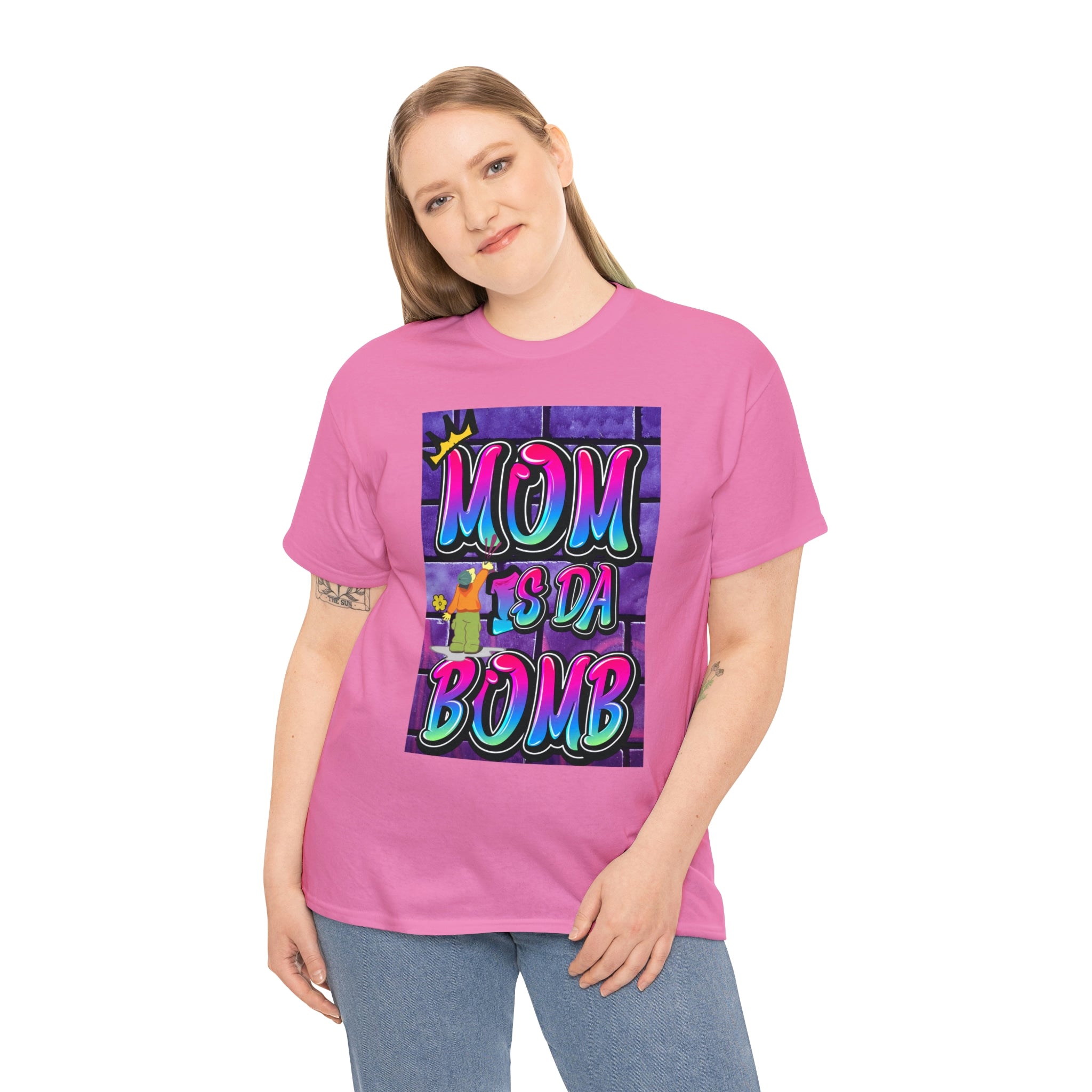 MOM IS DA DOMB - 90s Retro - Heavy T-Shirt