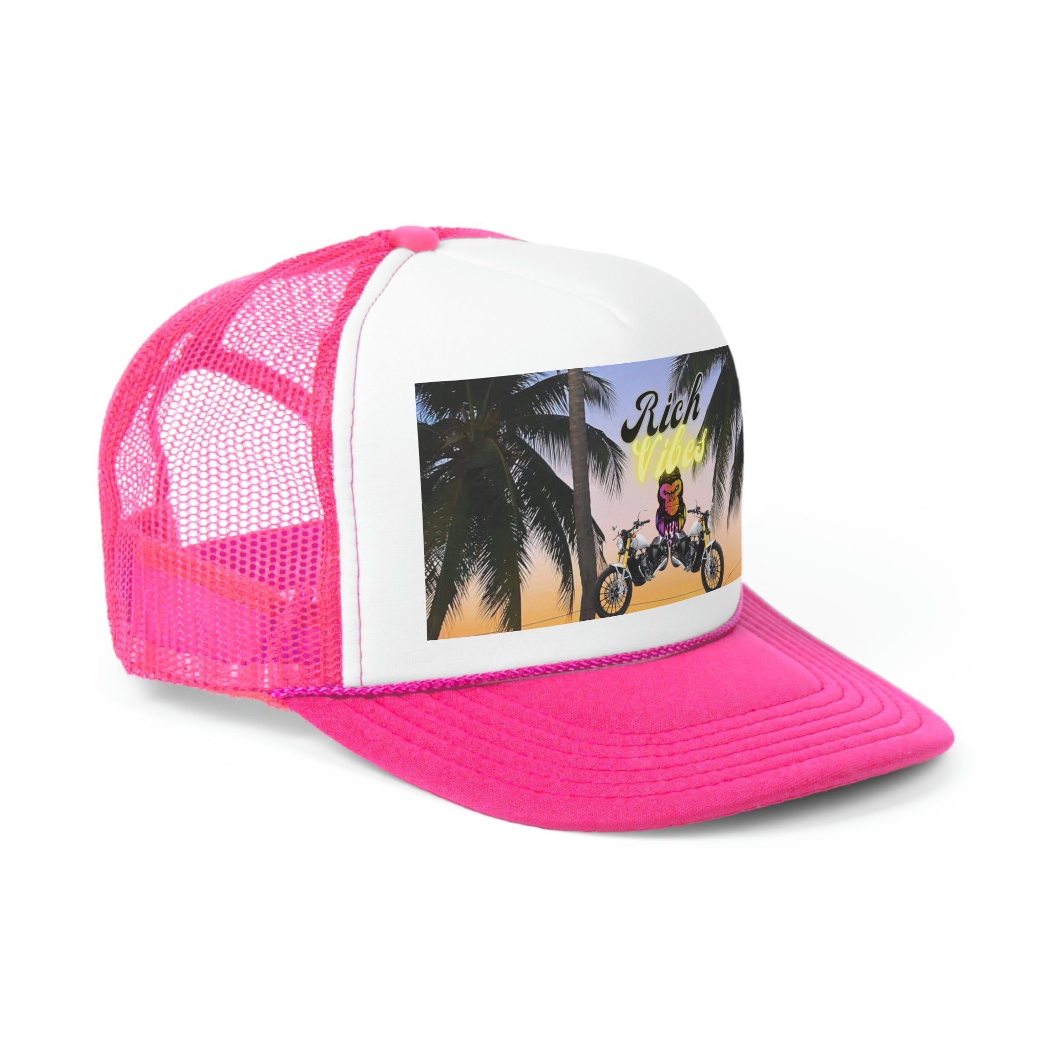 Rich Vibes Bike Life Astro Sunset  - Trucker Hat
