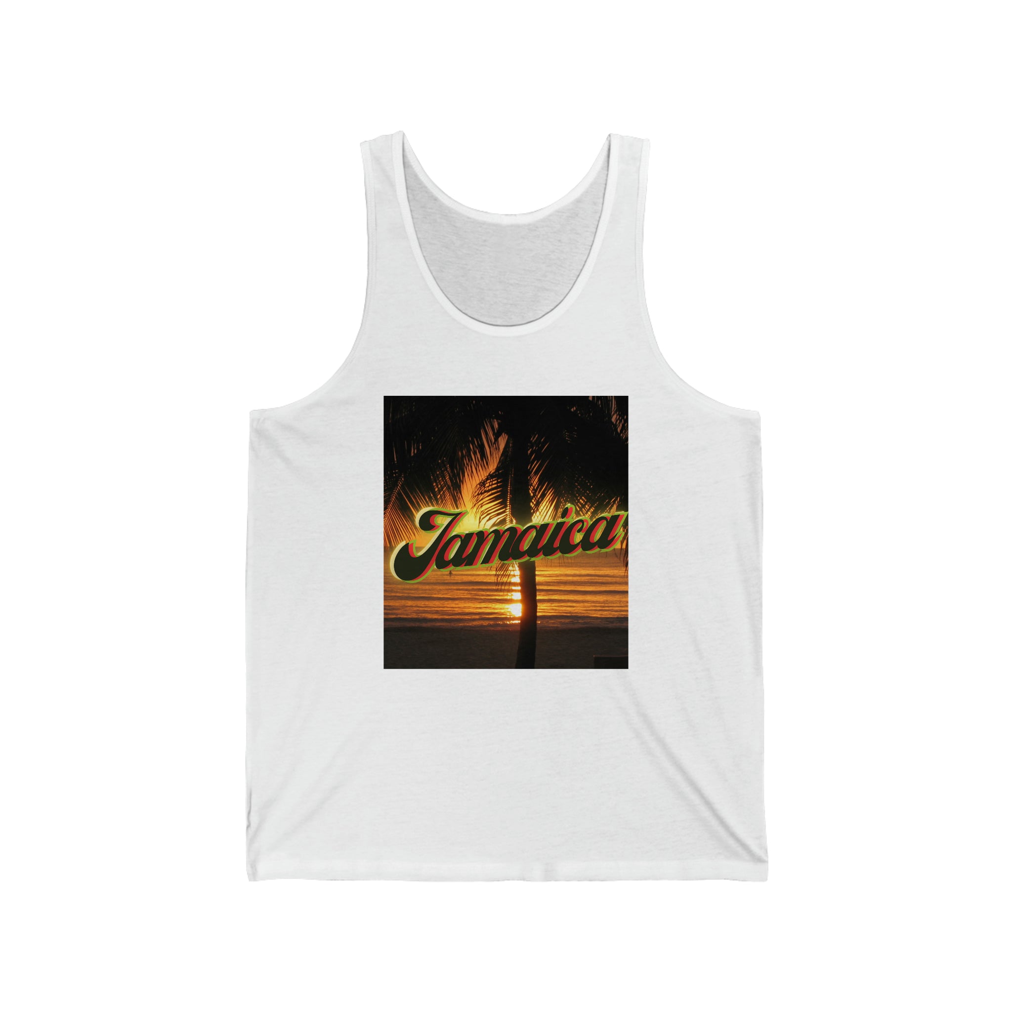 Rich Vibes Island Jamaica Flag - Jersey Tank