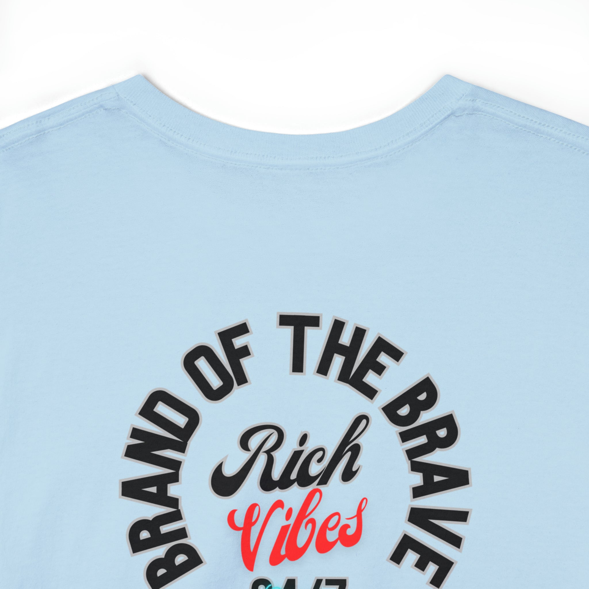 Rich Vibes Brand Of The Brave Motor Sport Miami Sunset- Heavy T-Shirt