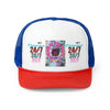 Vineyard Vibes Brand Of The Brave Pink Tiger 24/7 - Trucker Hat