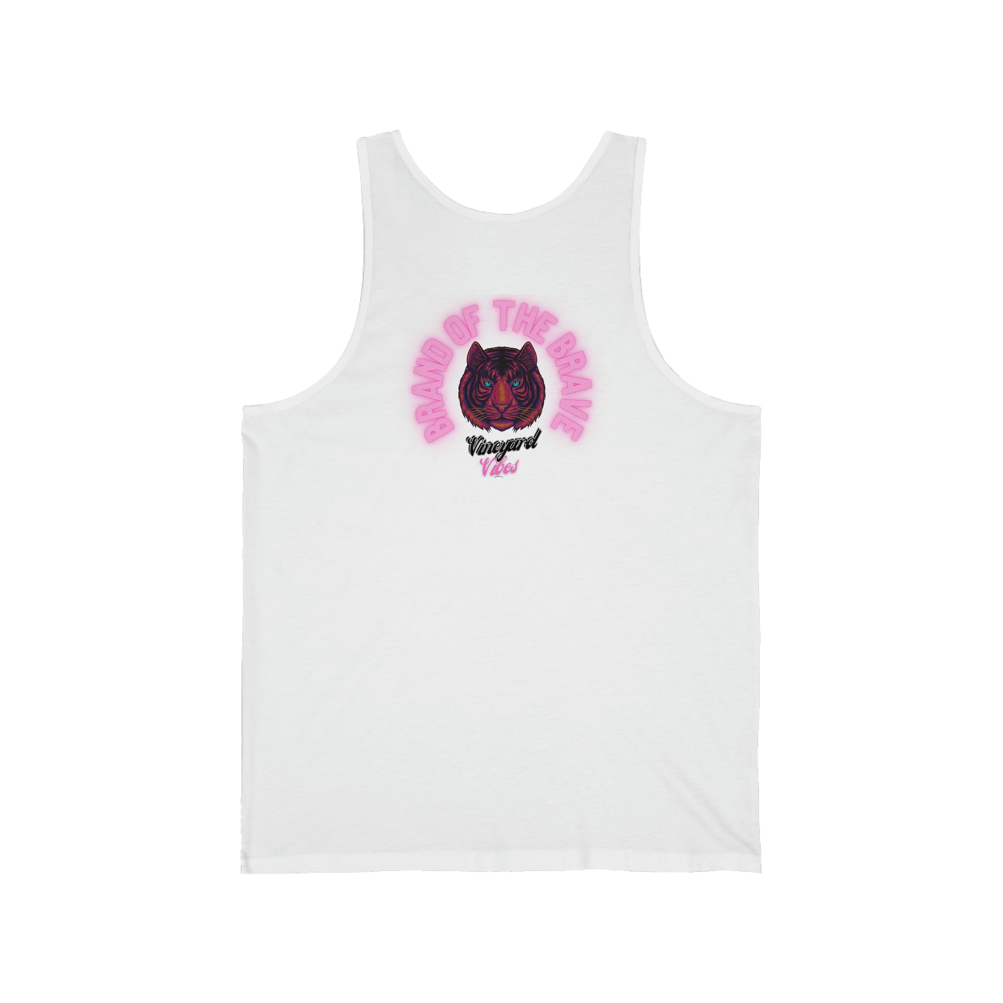 Vineyard Vibes RichV5 Pink Tiger Back Logo - Jersey Tank