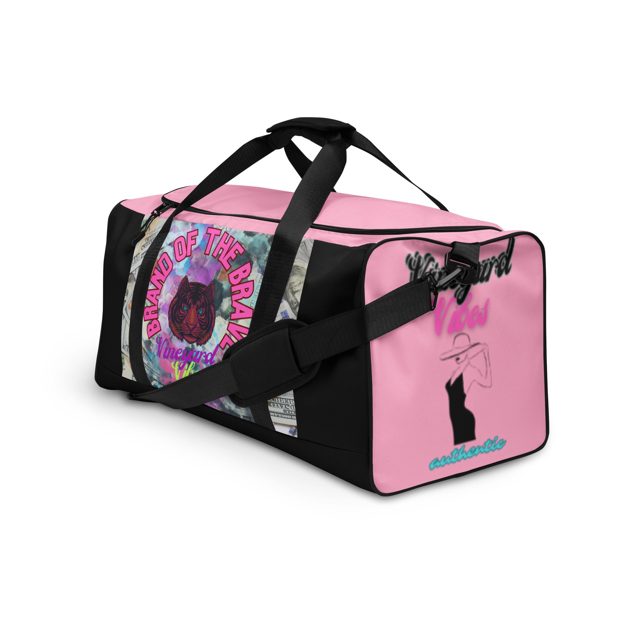 Vineyard Vibes Pink Brand Of The Brave Life Duffle bag