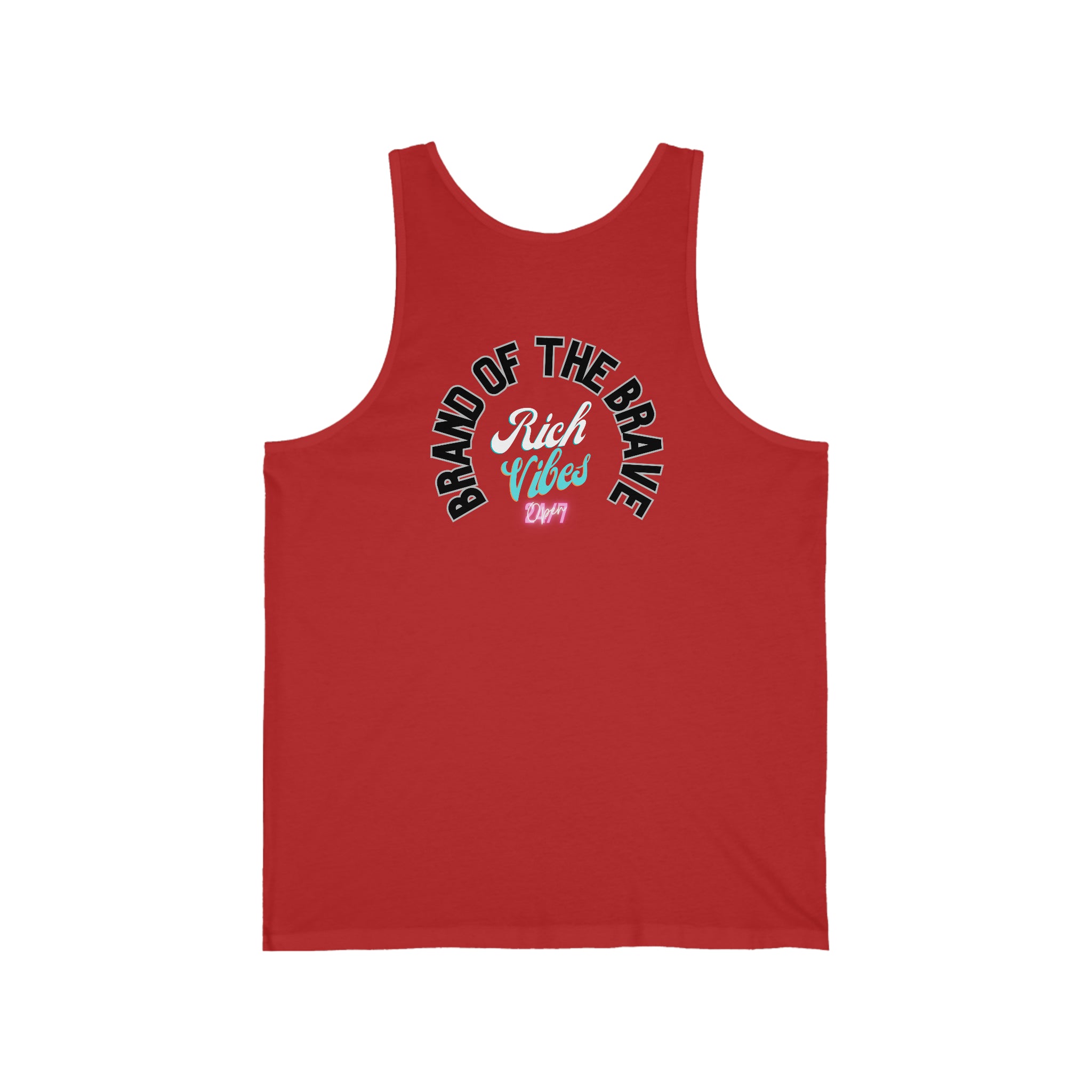 Rich Vibes Windy Palms White Motor Sport - Jersey Tank