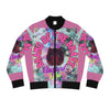 Vineyard Vibes Brand Of The Brave - Women's Light Pink Bomber Jacket (AOP)