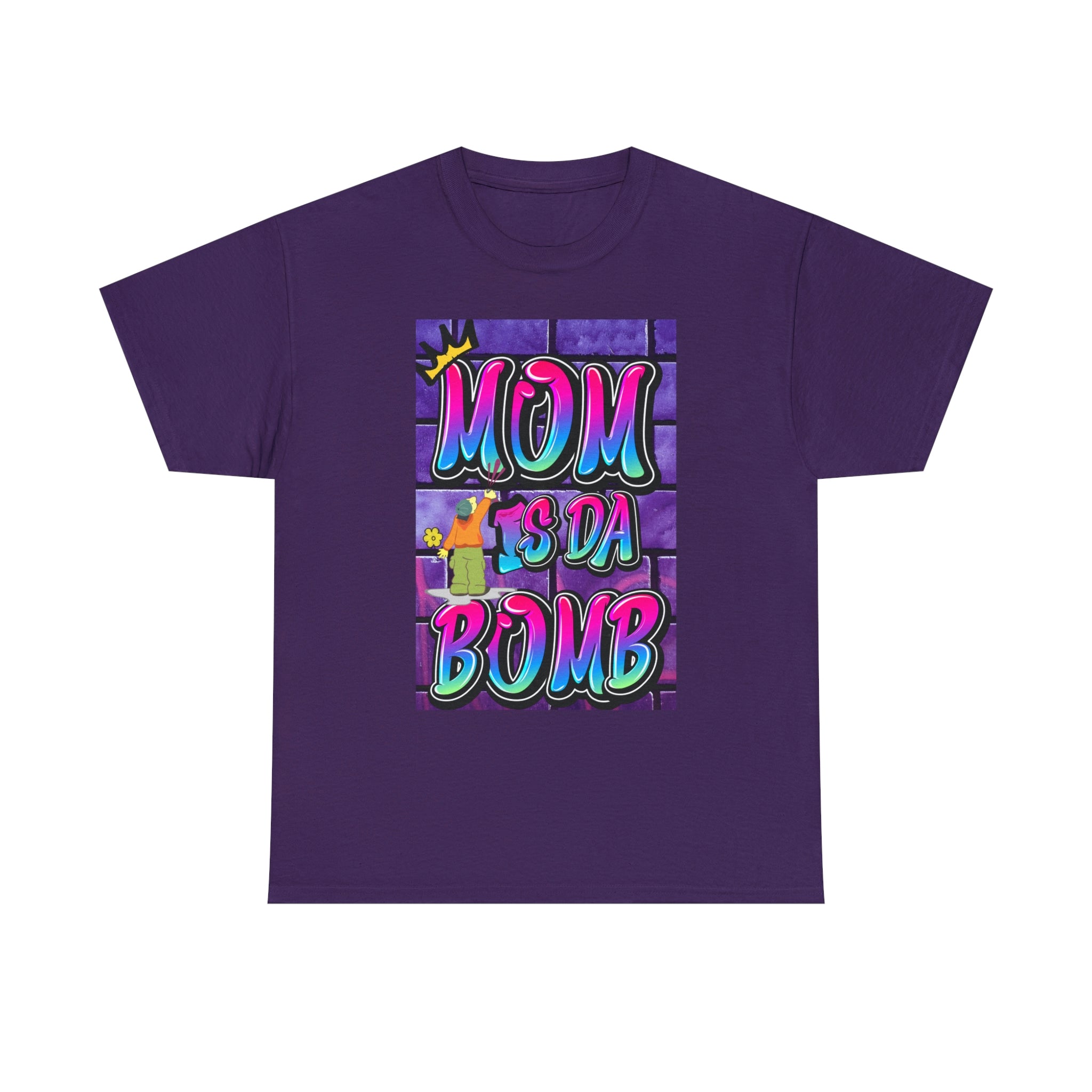MOM IS DA DOMB - 90s Retro - Heavy T-Shirt