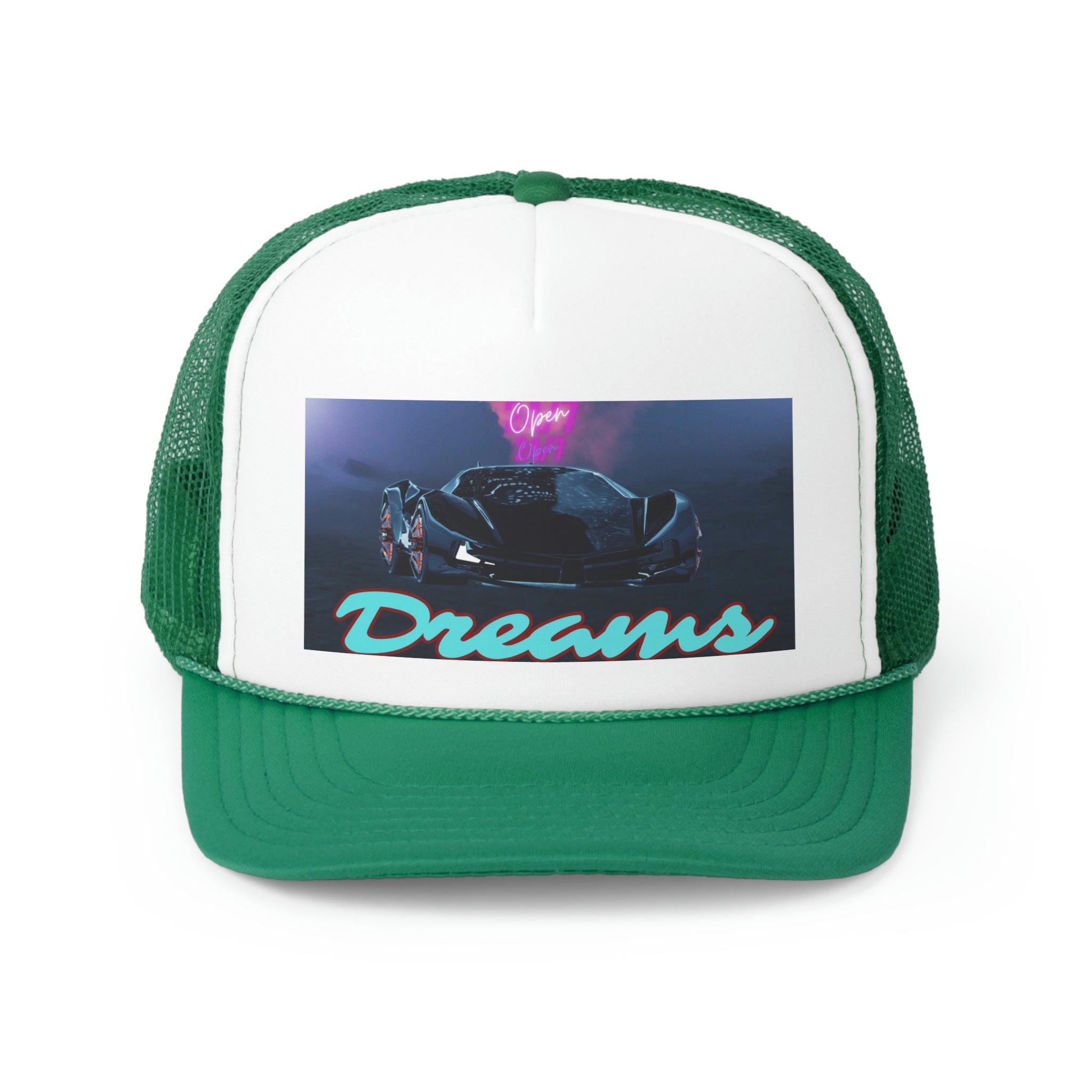 Rich Vibes Big Blue Dreams Wide Miami Black - Trucker Hat