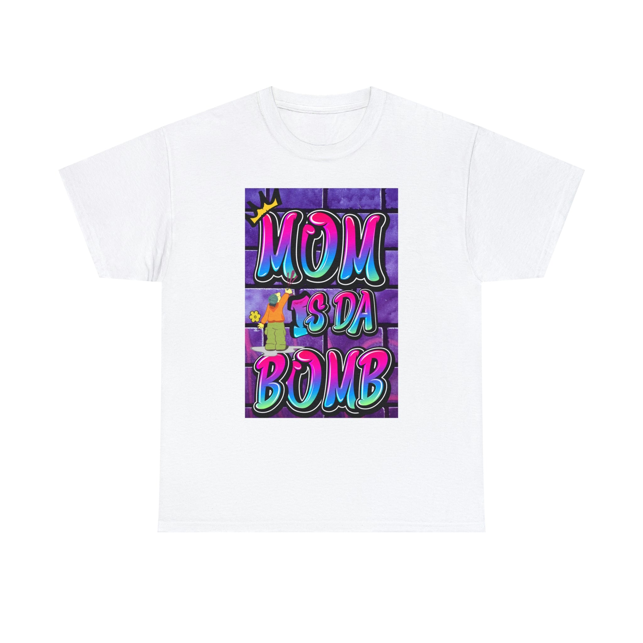 MOM IS DA DOMB - 90s Retro - Heavy T-Shirt
