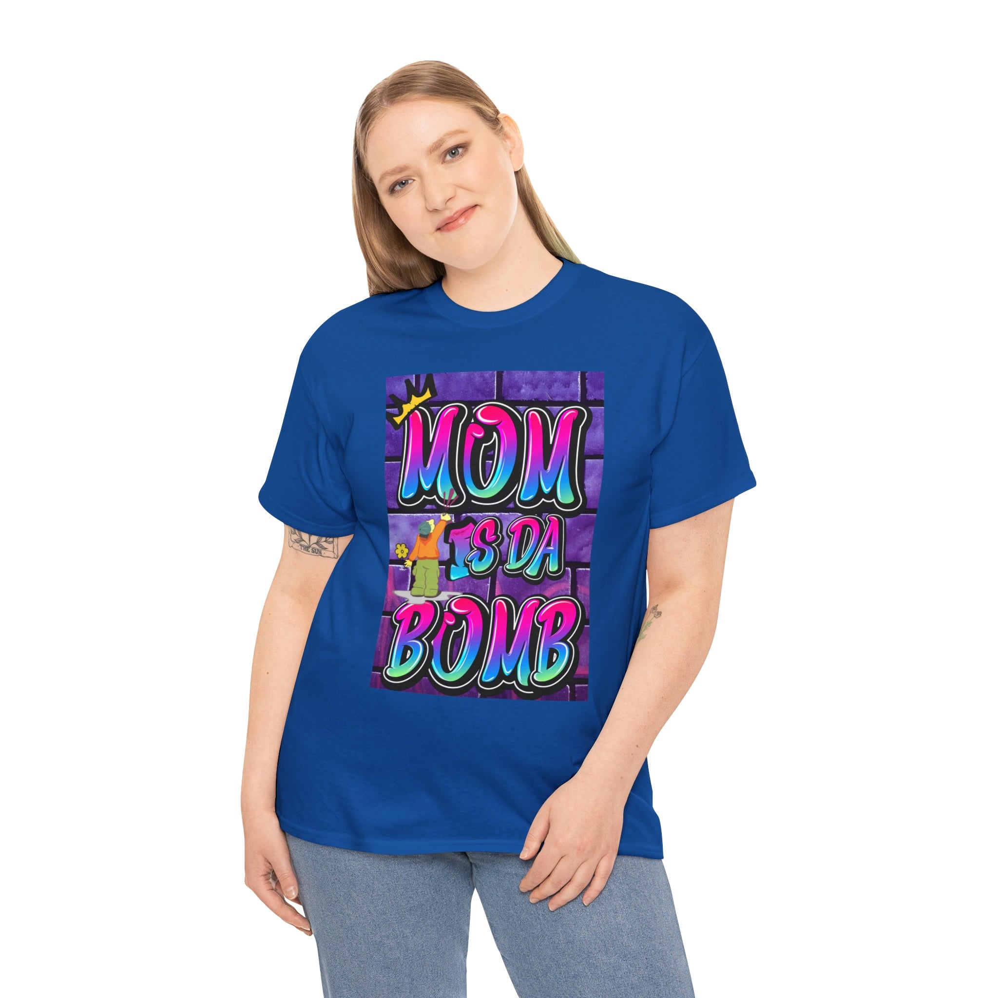 MOM IS DA DOMB - 90s Retro - Heavy T-Shirt