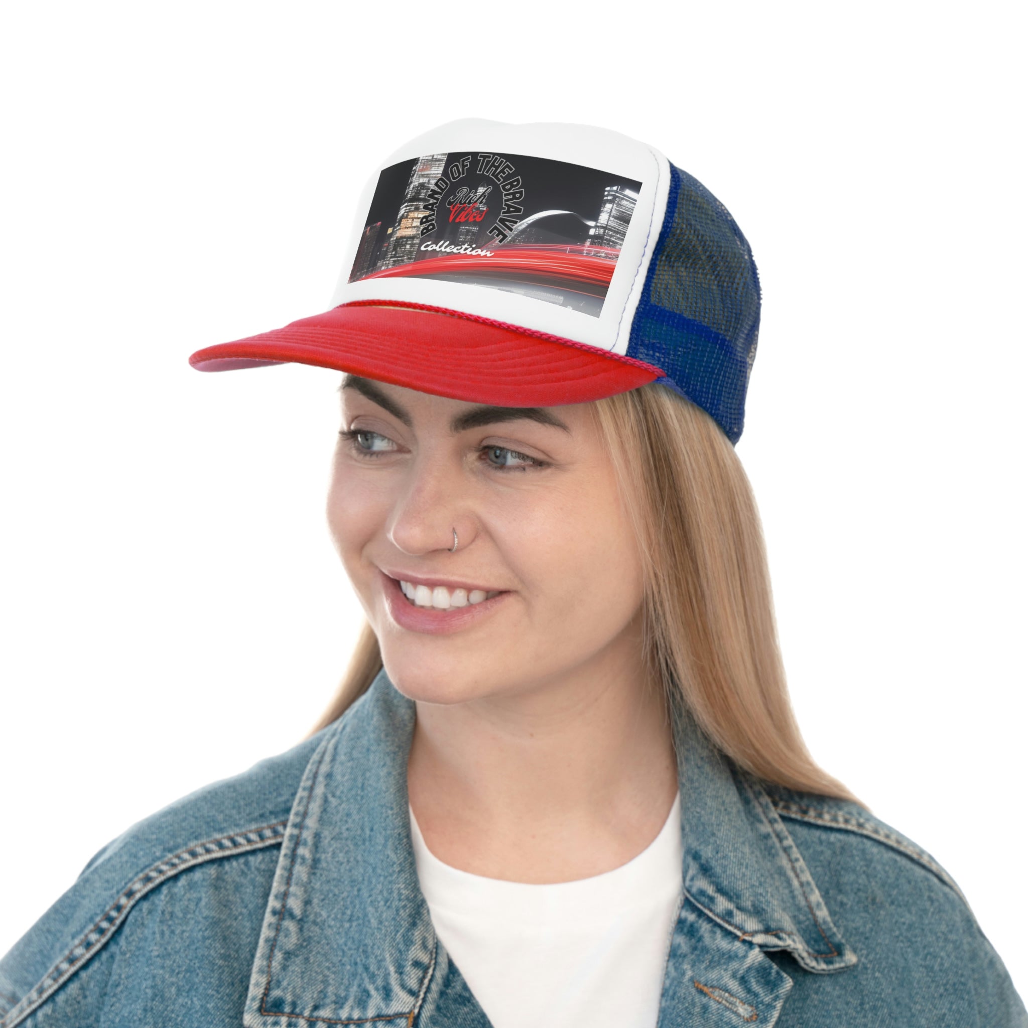 Rich Vibes Brand Of The Brave Motor Sport - Trucker Hat