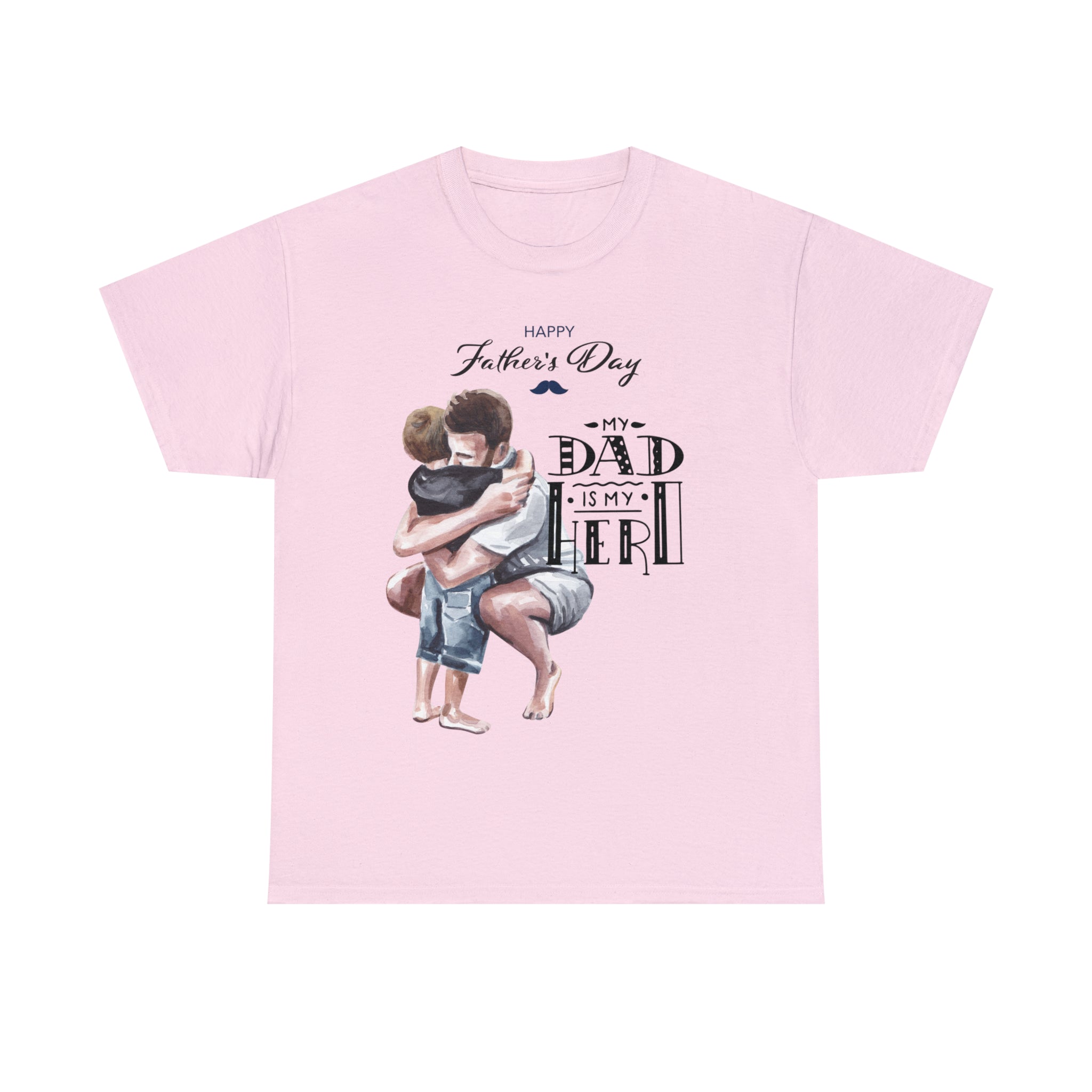 RV My Dad Is My Hero Authentic Signature Happy Father's Day  - Heavy T-Shirt