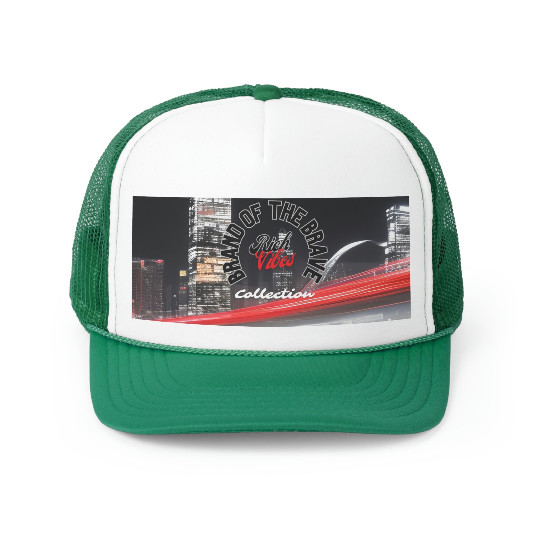 Rich Vibes Brand Of The Brave Motor Sport - Trucker Hat