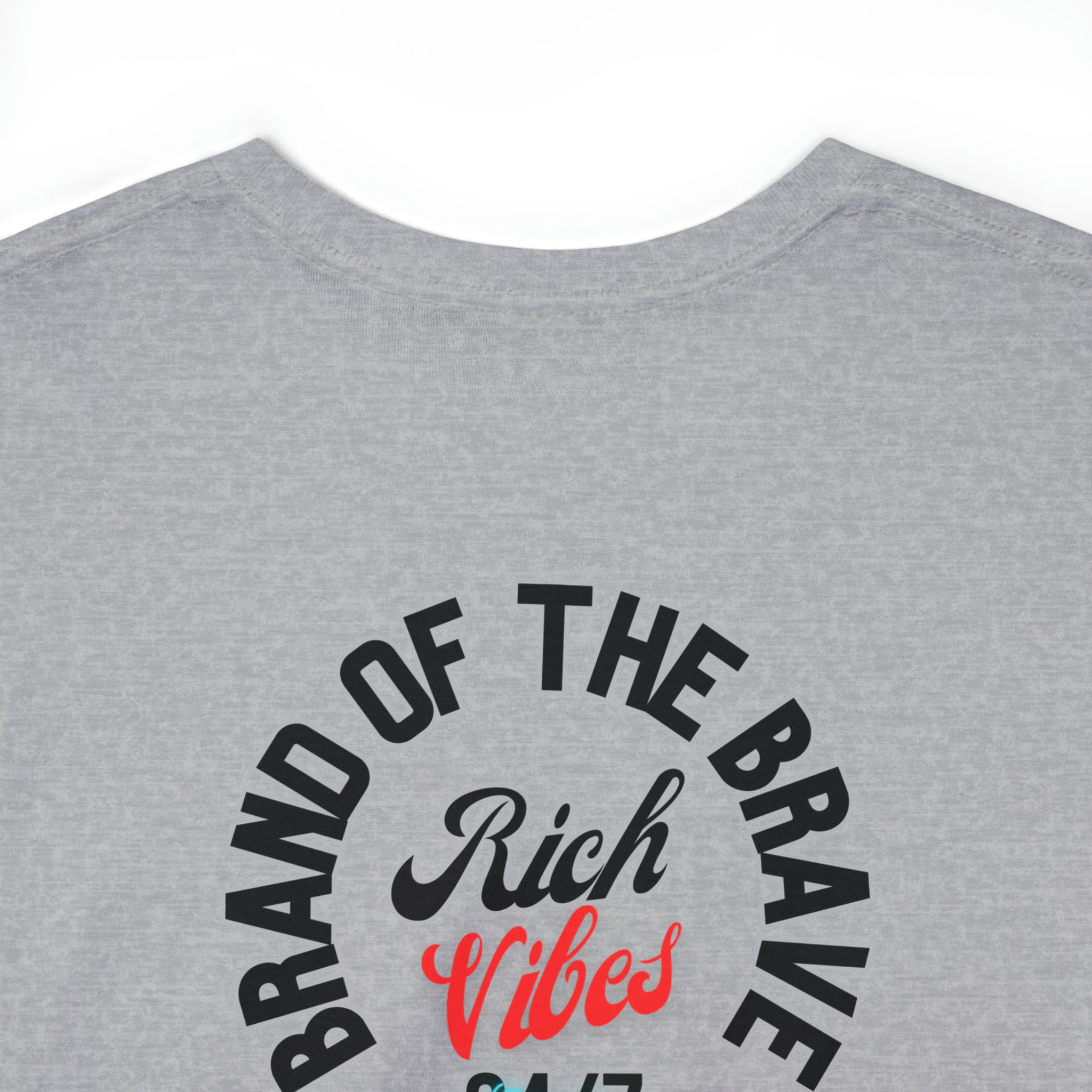 Rich Vibes Brand Of The Brave Motor Sport Miami Sunset- Heavy T-Shirt