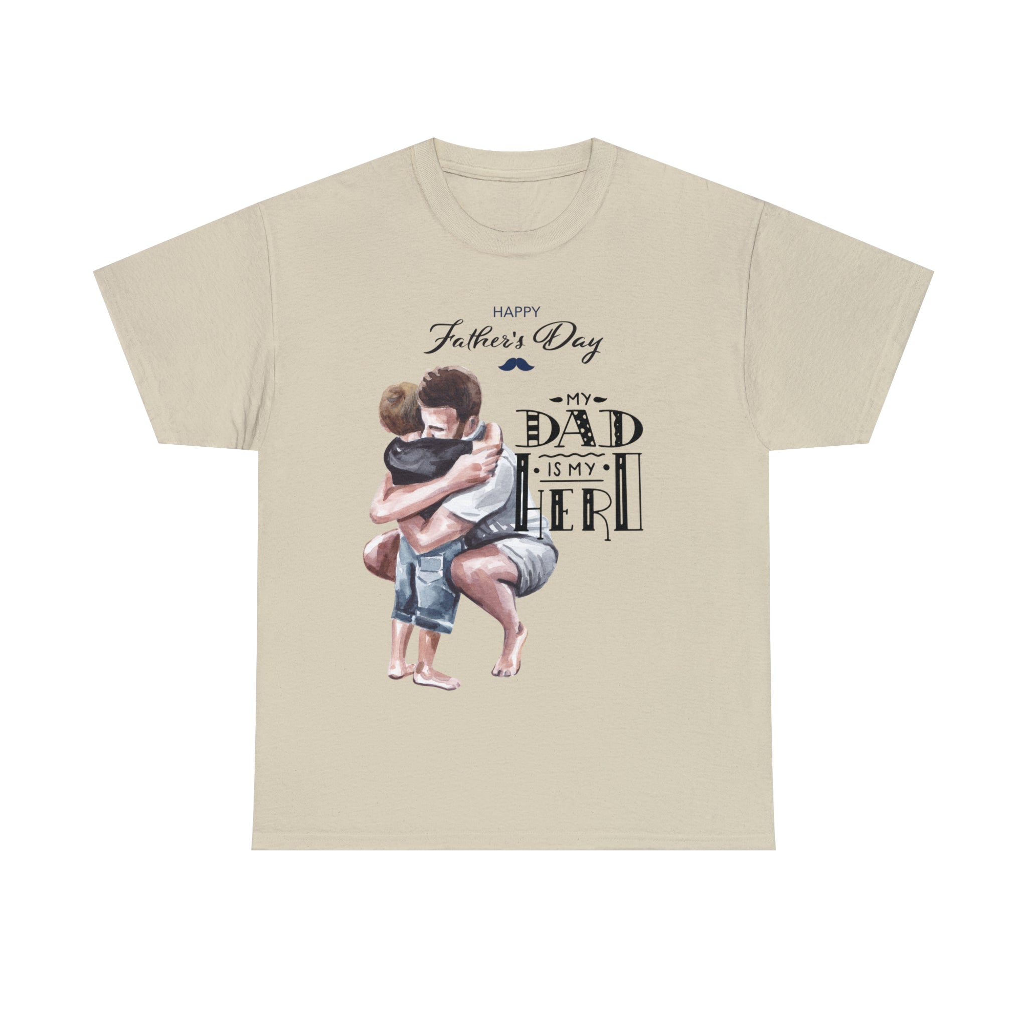 RV My Dad Is My Hero Authentic Signature Happy Father's Day  - Heavy T-Shirt