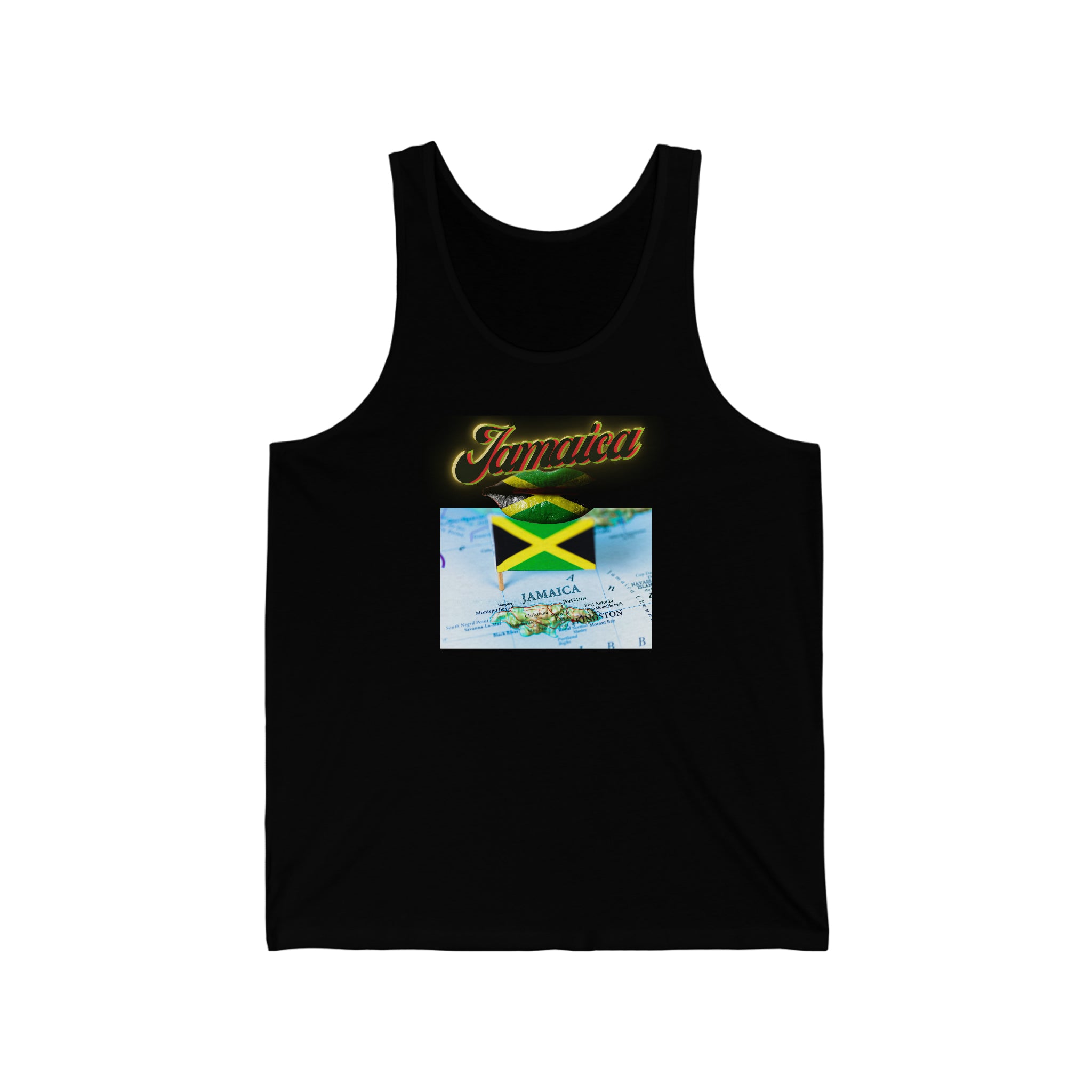 Vineyard Vibes Map Jamaica Road Jersey Tank