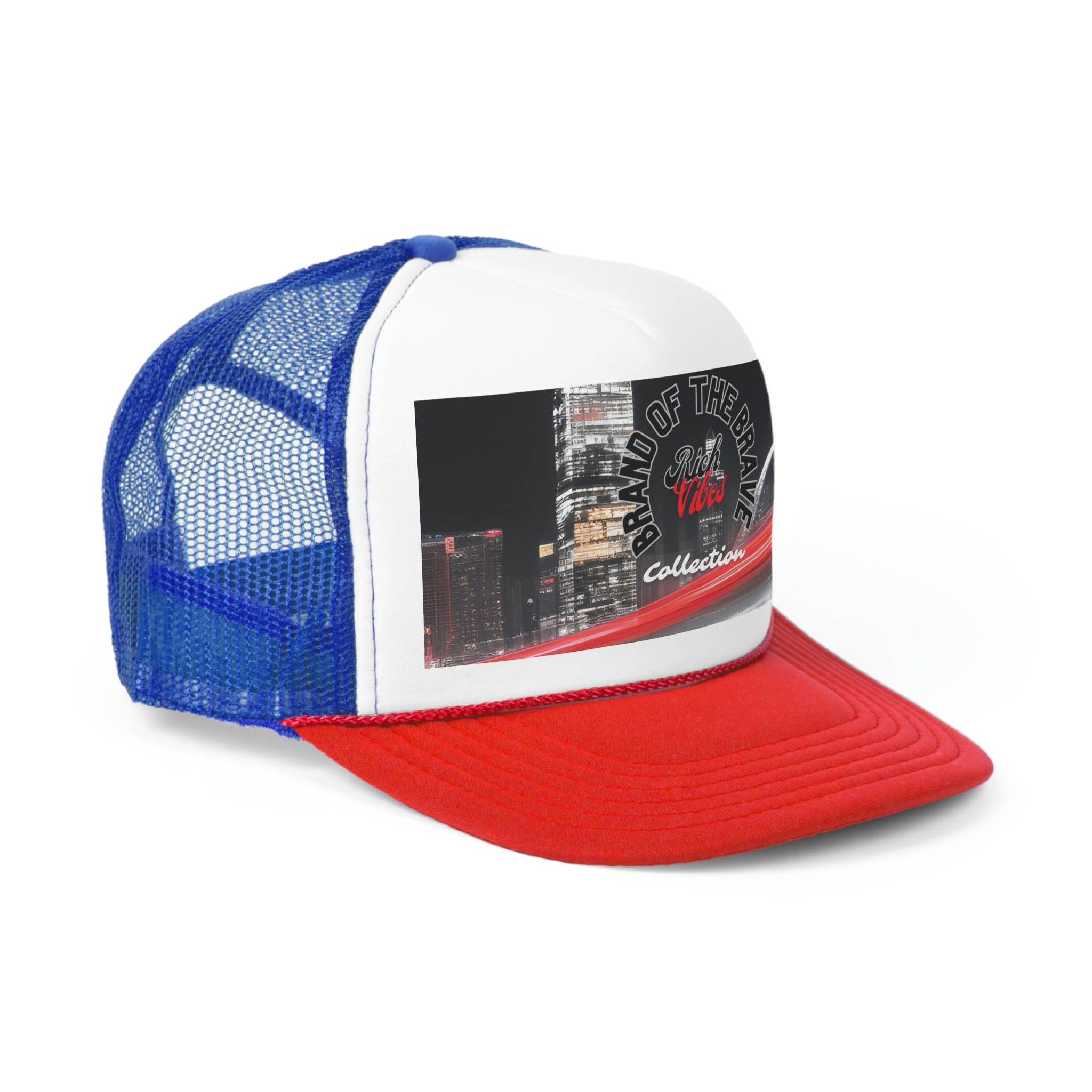 Rich Vibes Brand Of The Brave Motor Sport - Trucker Hat