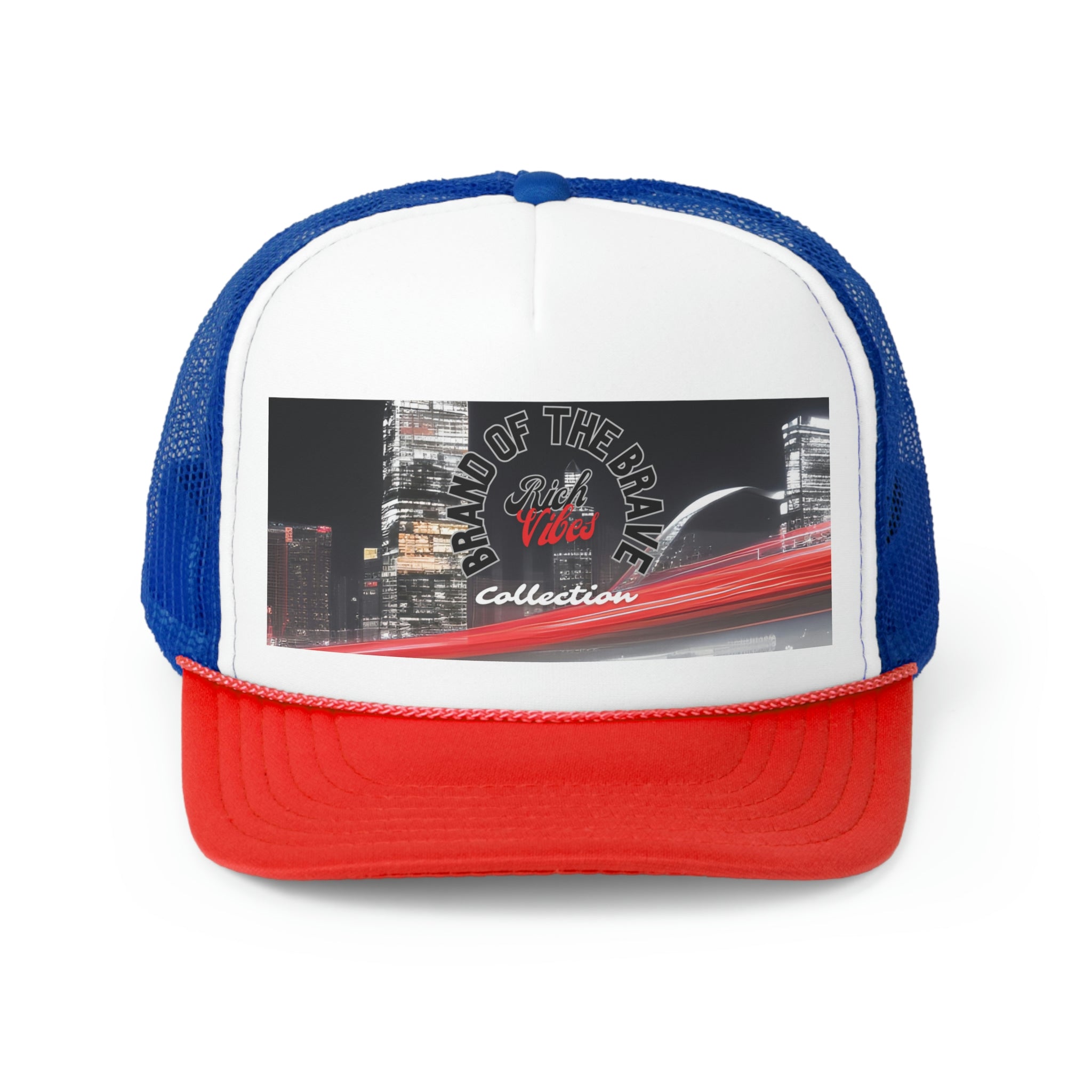 Rich Vibes Brand Of The Brave Motor Sport - Trucker Hat
