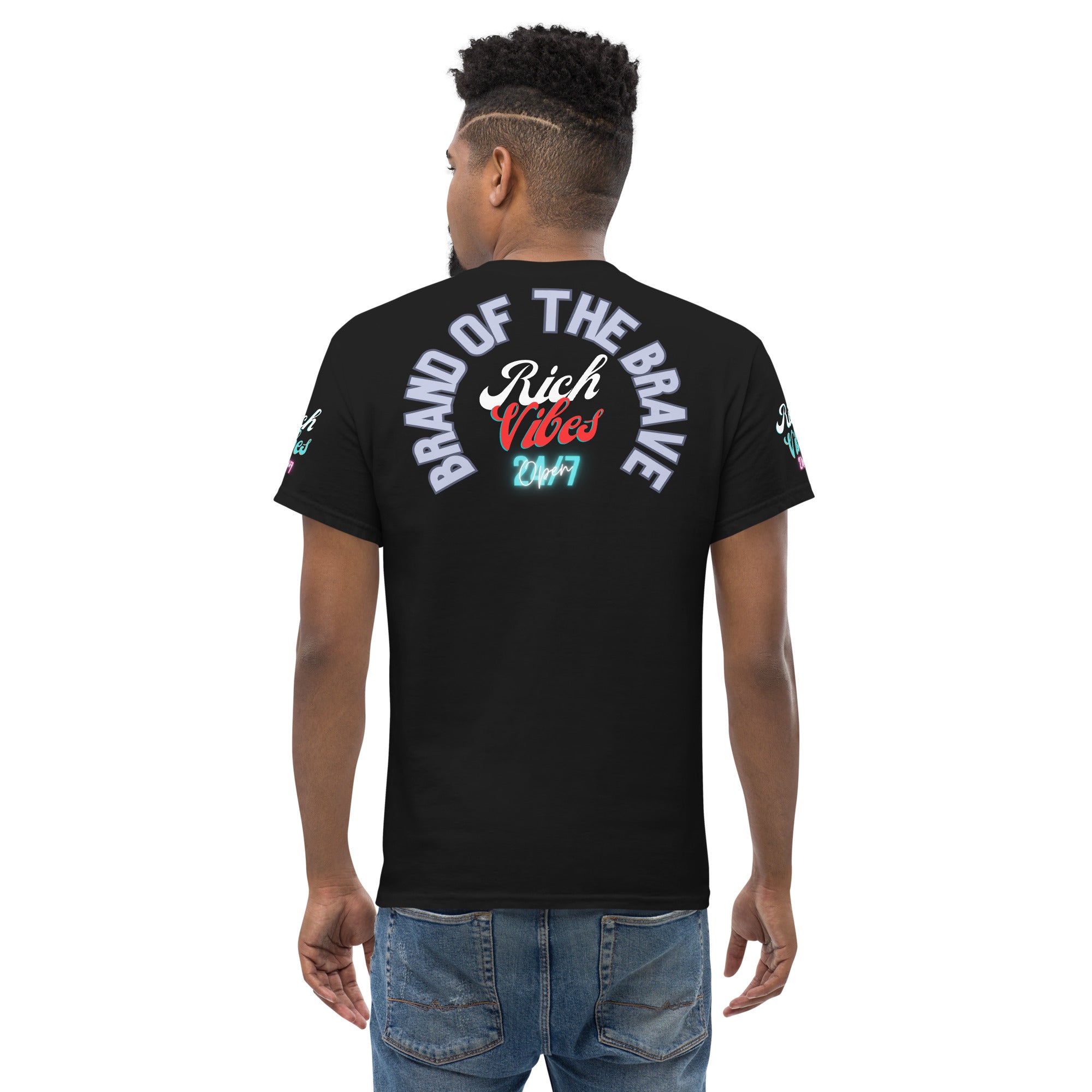 Rich Vibes RR Brand Of The Brave Back - Heavy T-Shirt