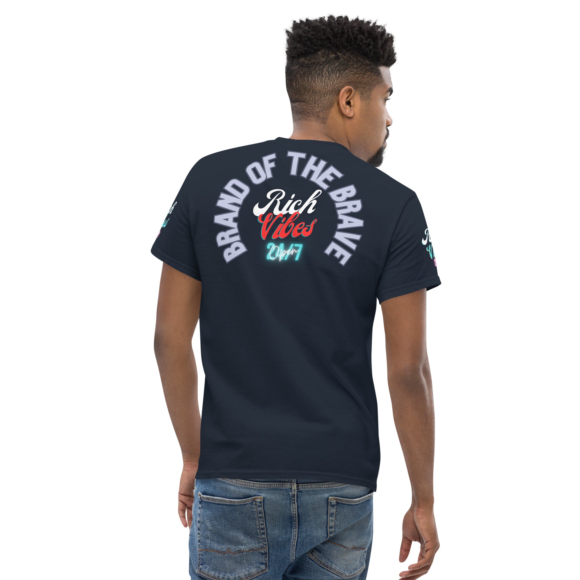 Rich Vibes RR Brand Of The Brave Back - Heavy T-Shirt