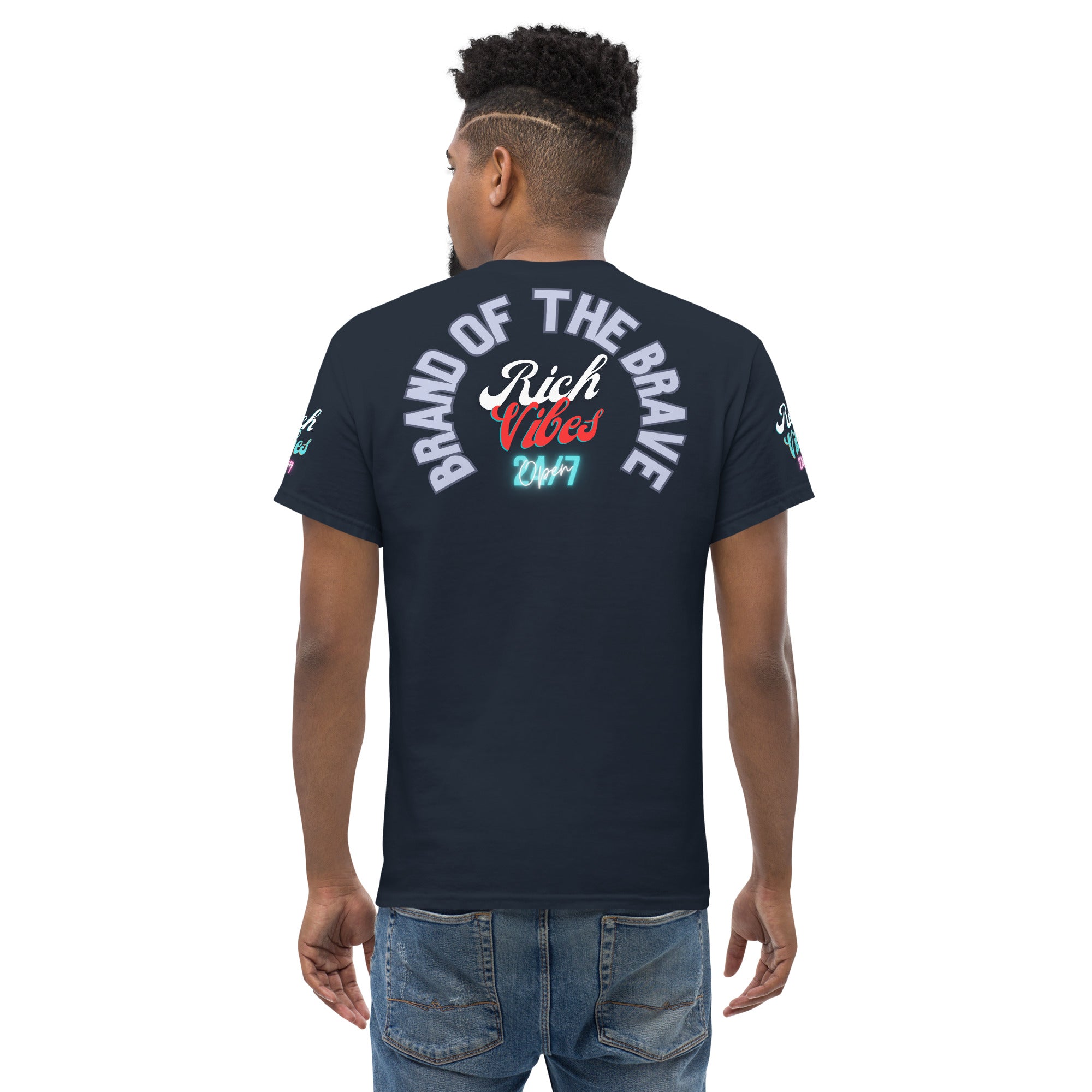 Rich Vibes RR Brand Of The Brave Back - Heavy T-Shirt